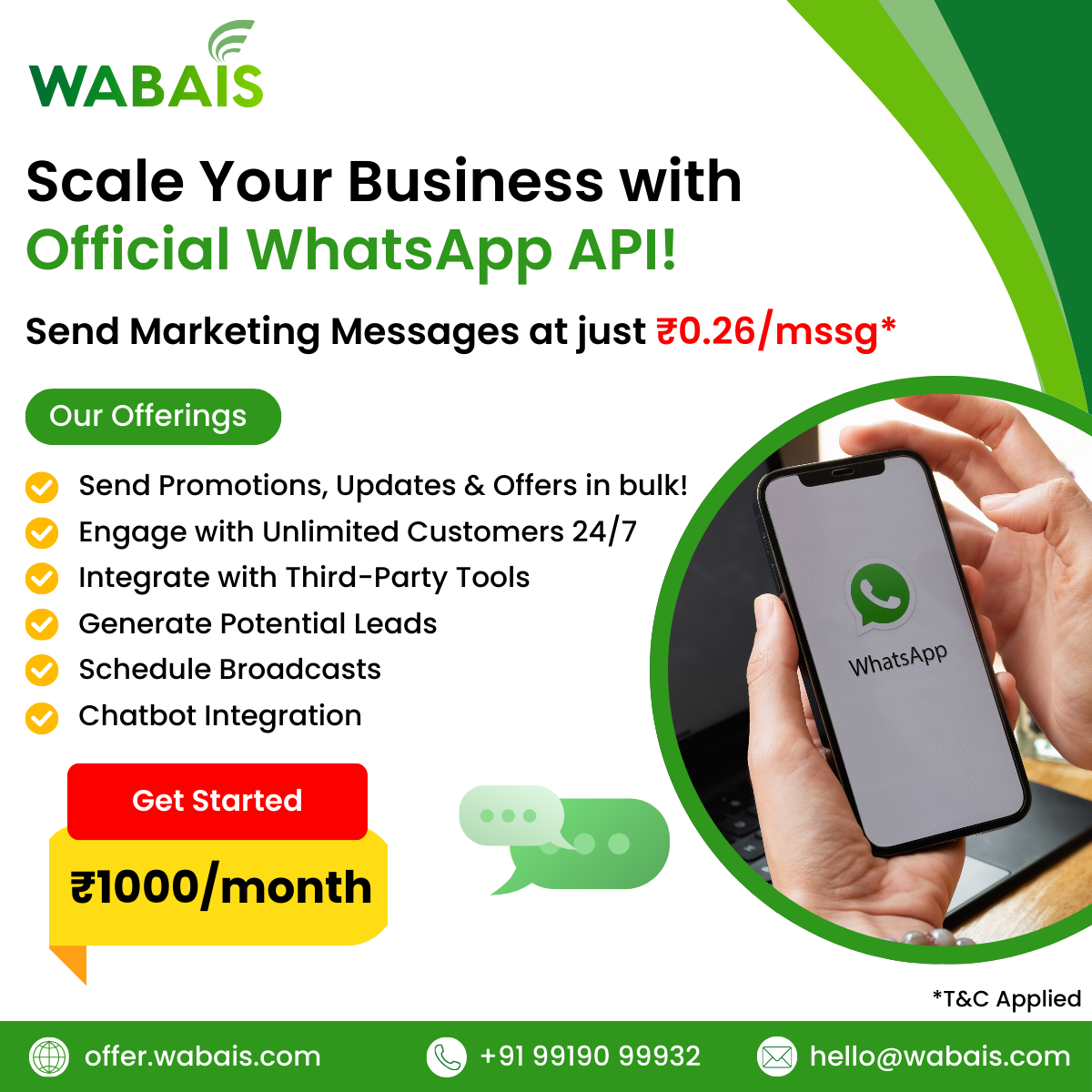 Wabais Facebook ad from Apr 10, 2025