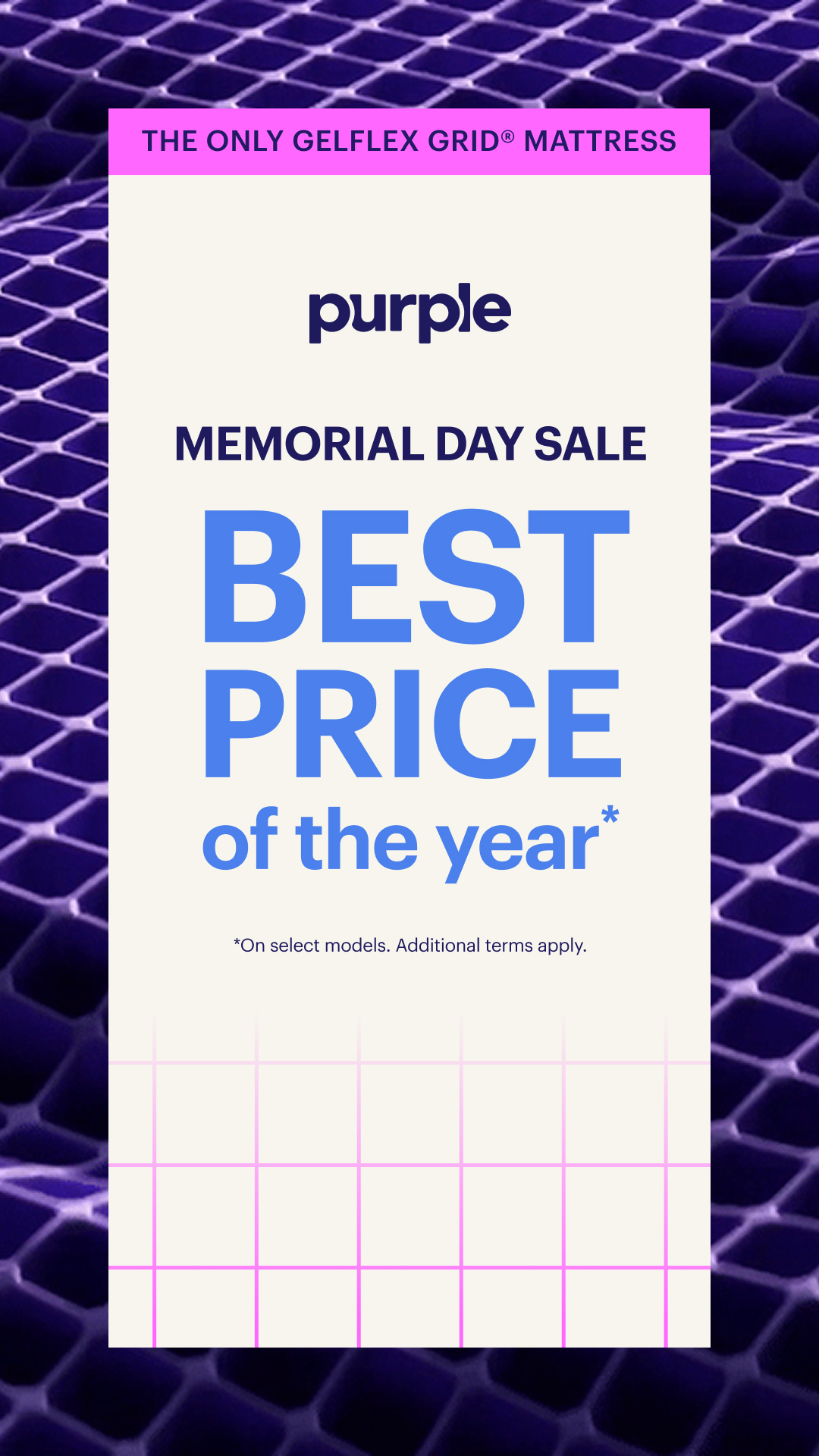 Purple Facebook ad