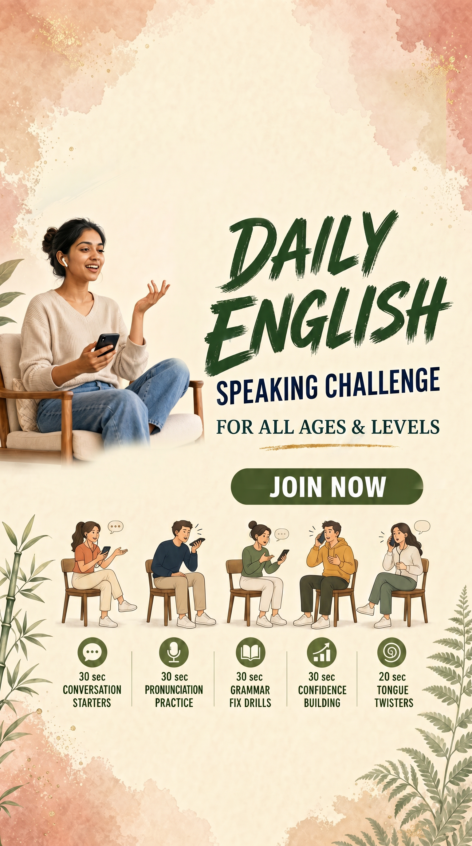 Loora: AI English Tutor Facebook ad