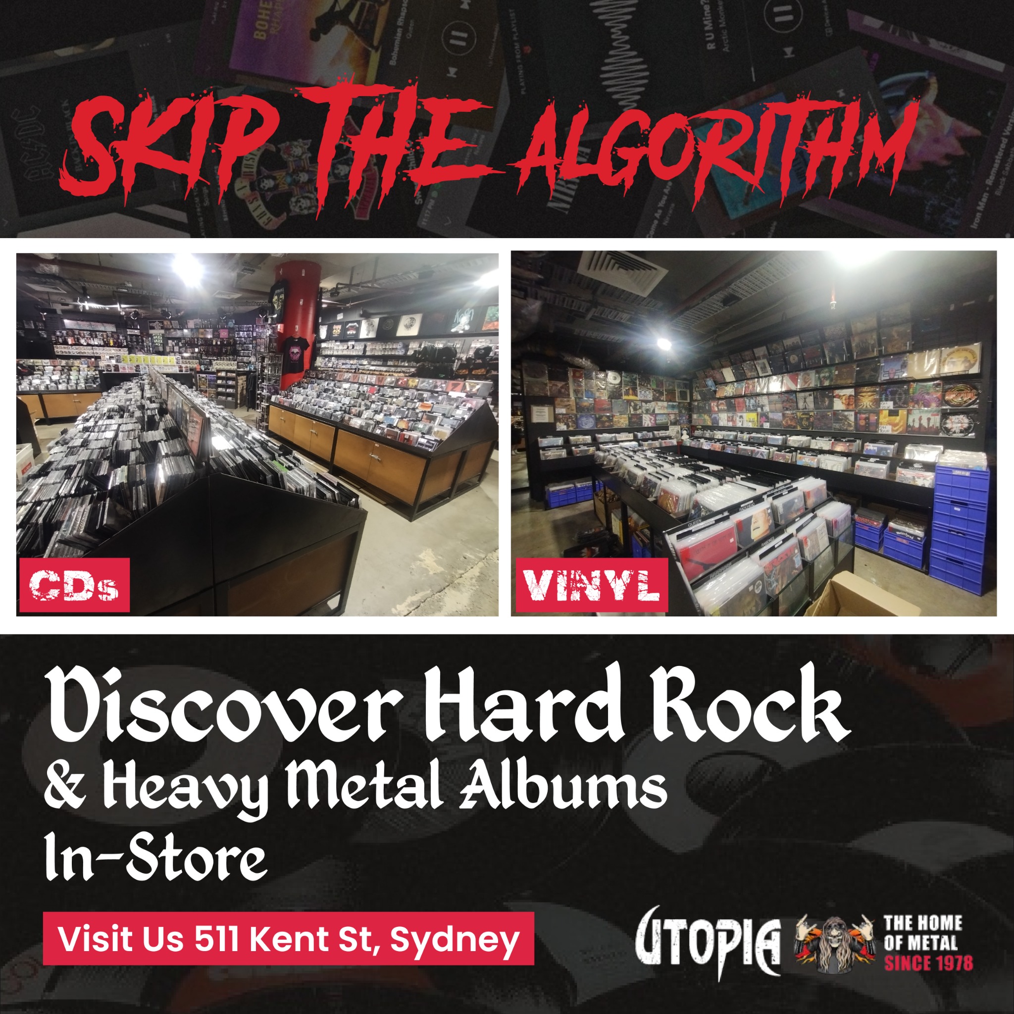Utopia Records - Home Of Metal Facebook ad