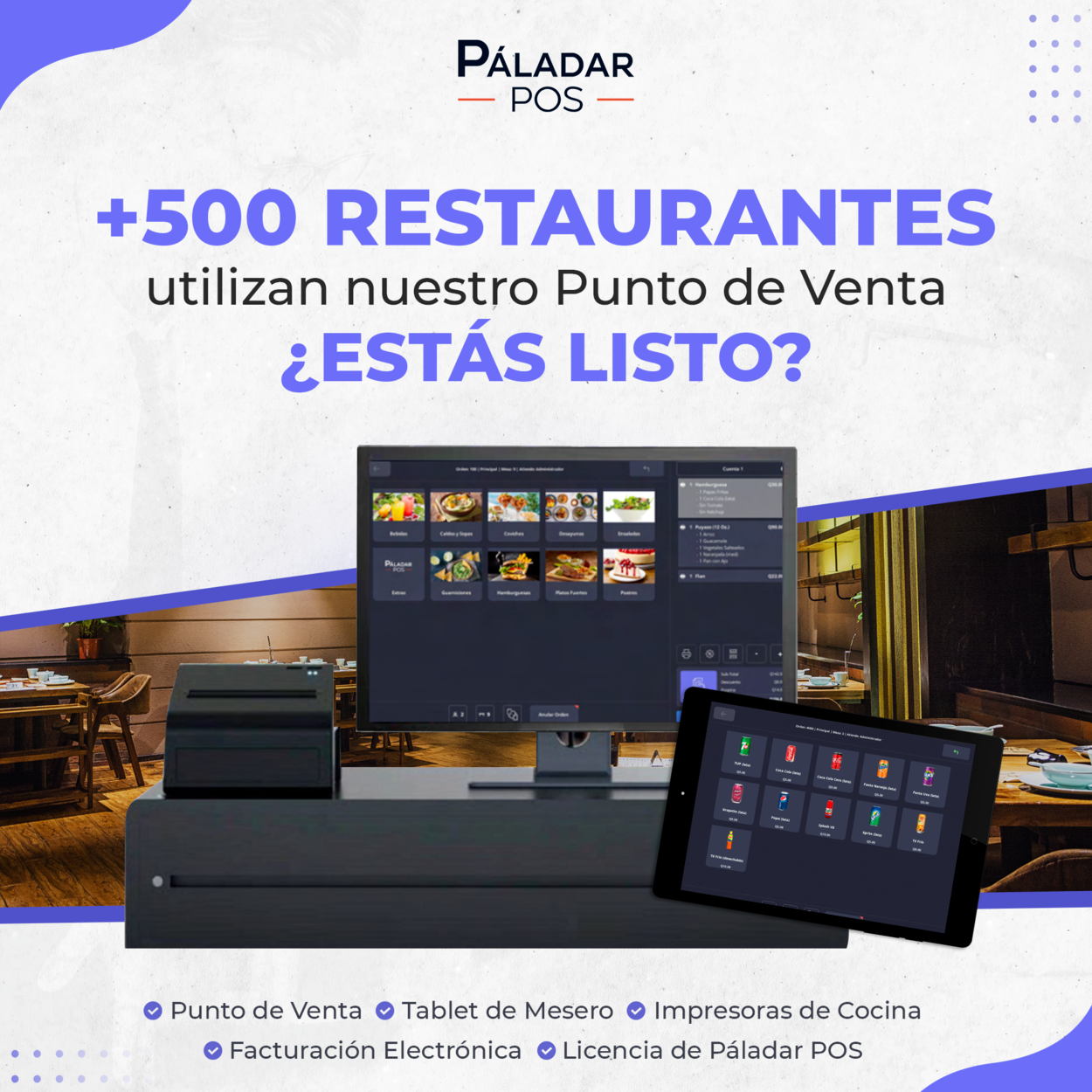 Páladar POS Facebook ad: Páladar POS, es el punto de venta ideal…