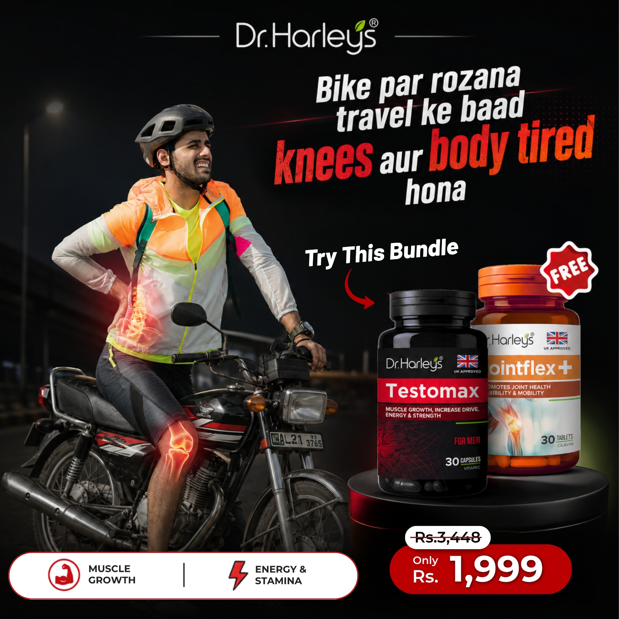 DrHarleys PK Facebook ad: Long Route Support