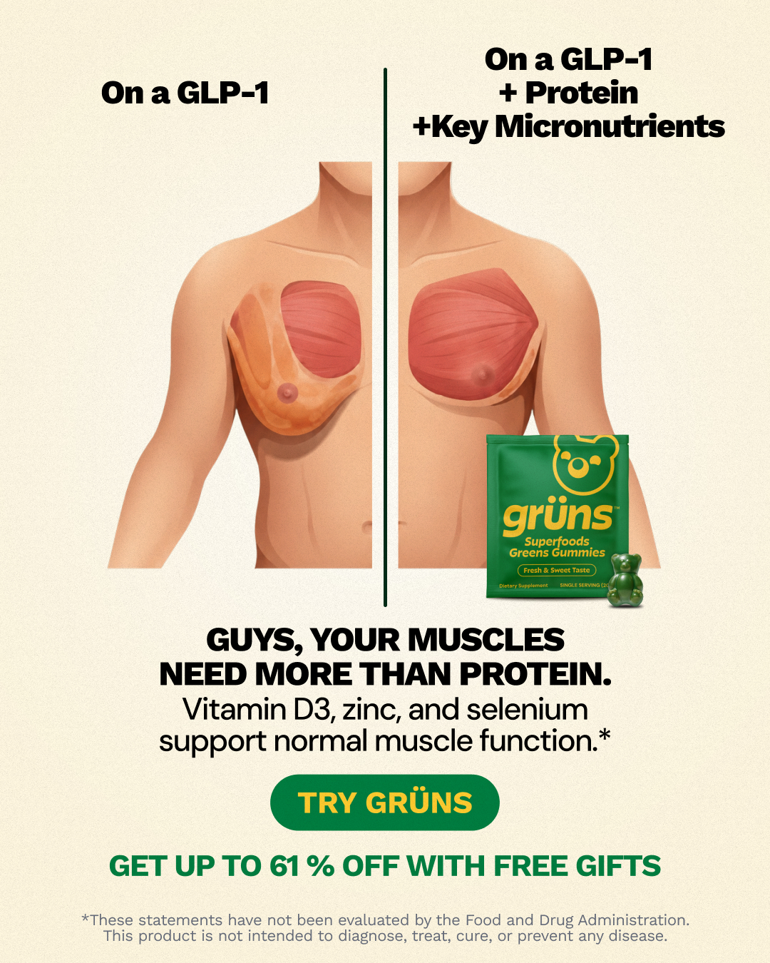 Grüns Facebook ad