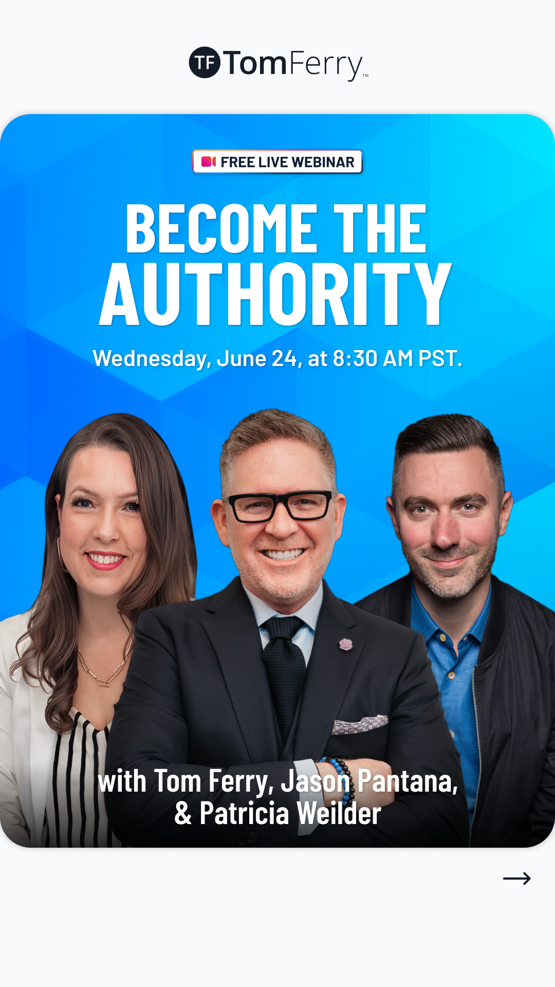 Tom Ferry Facebook ad