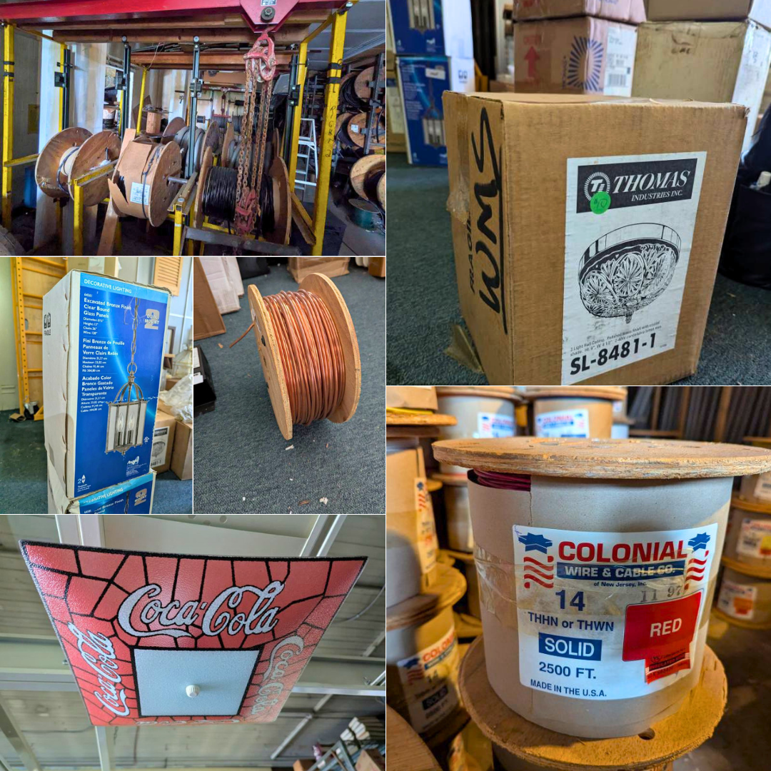 LocalAuctions.com Facebook ad: Lighting & Electrical Company Liquidation