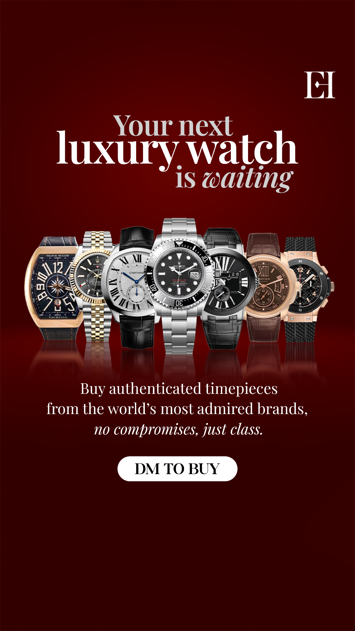 Elite Hours Facebook ad: Elite Hours: Where Time Meets Timeless Luxury