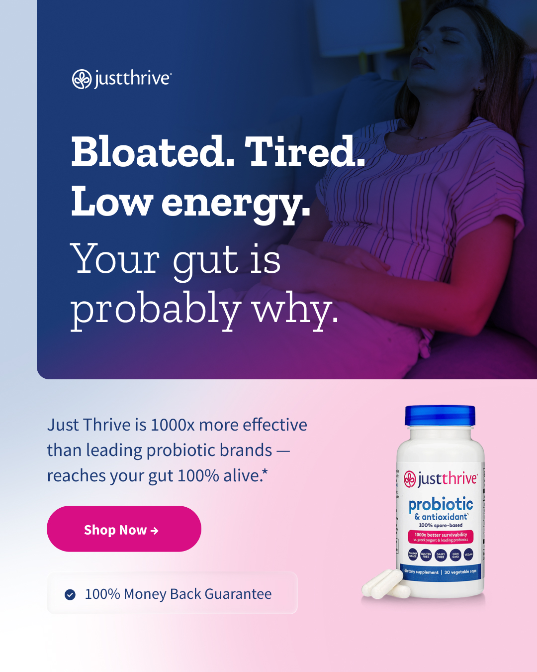 Just Thrive Facebook ad