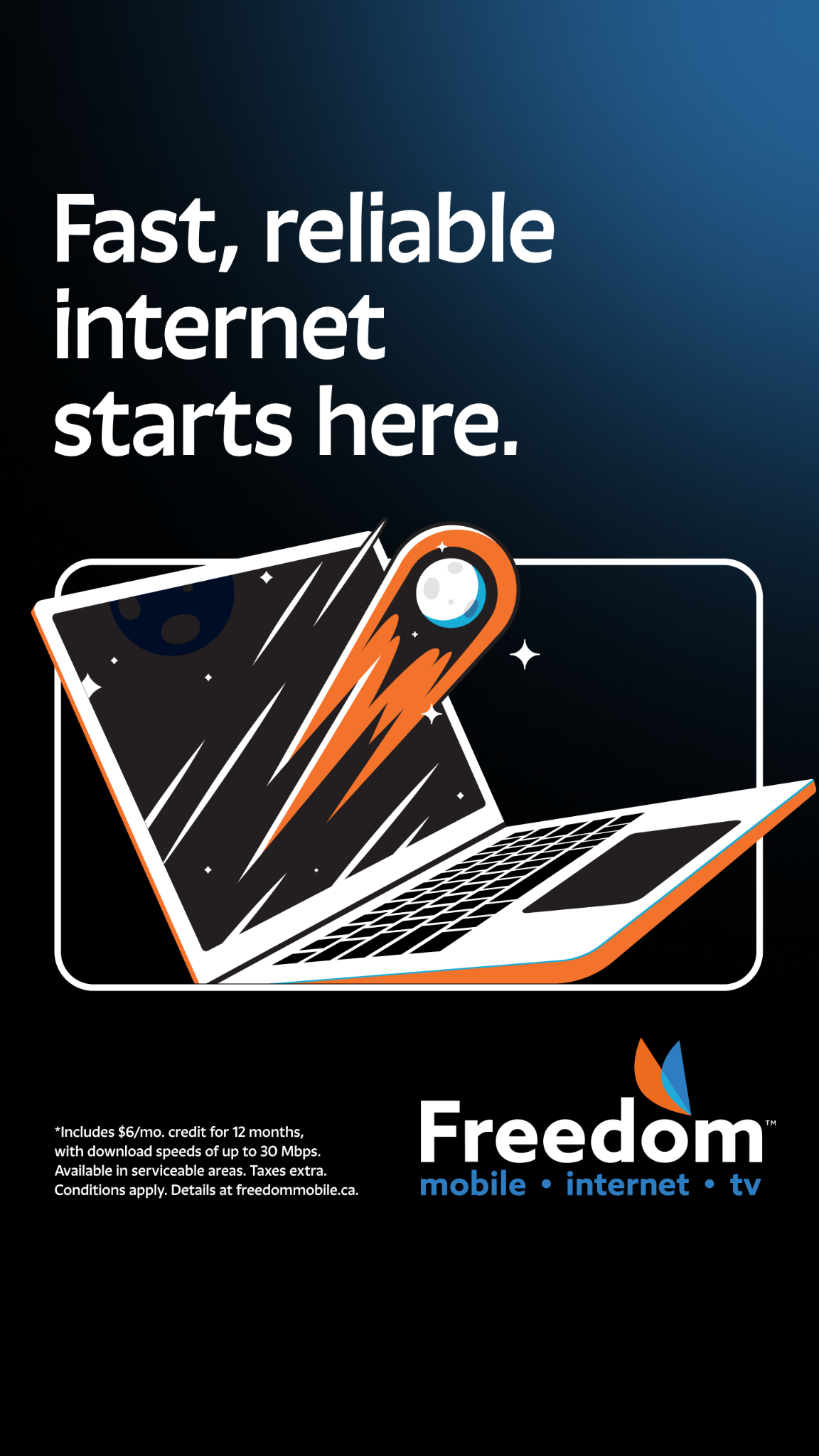 Freedom Mobile Facebook ad