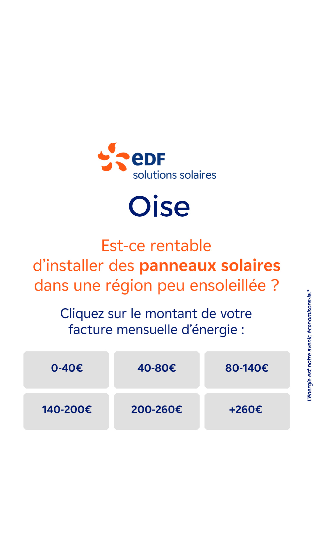 Mes offres EDF solutions solaires Facebook ad