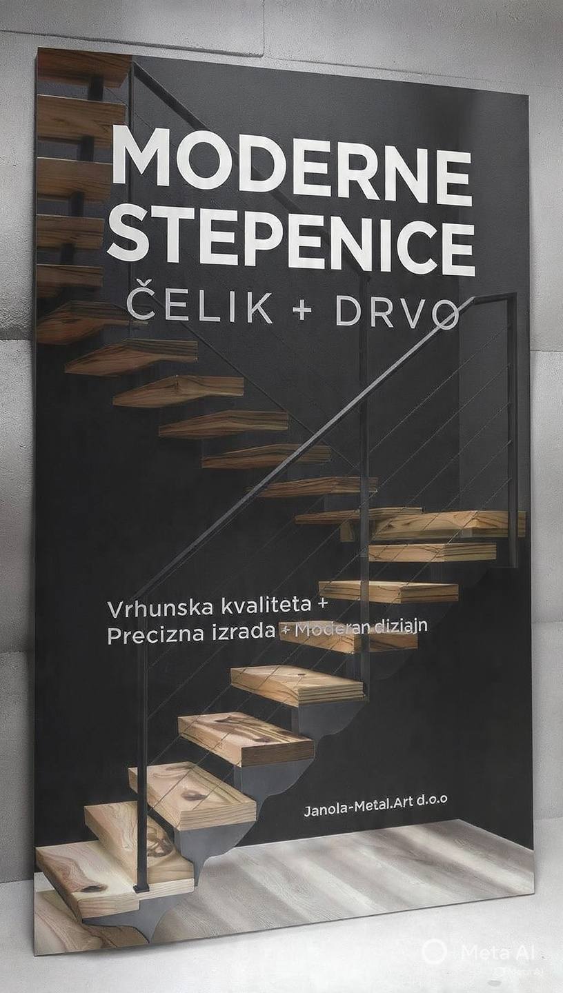 Janola-Metal Art Facebook ad: JANOLA Metal Art, stepenice koje spajaju dizajn, kvalitetu…