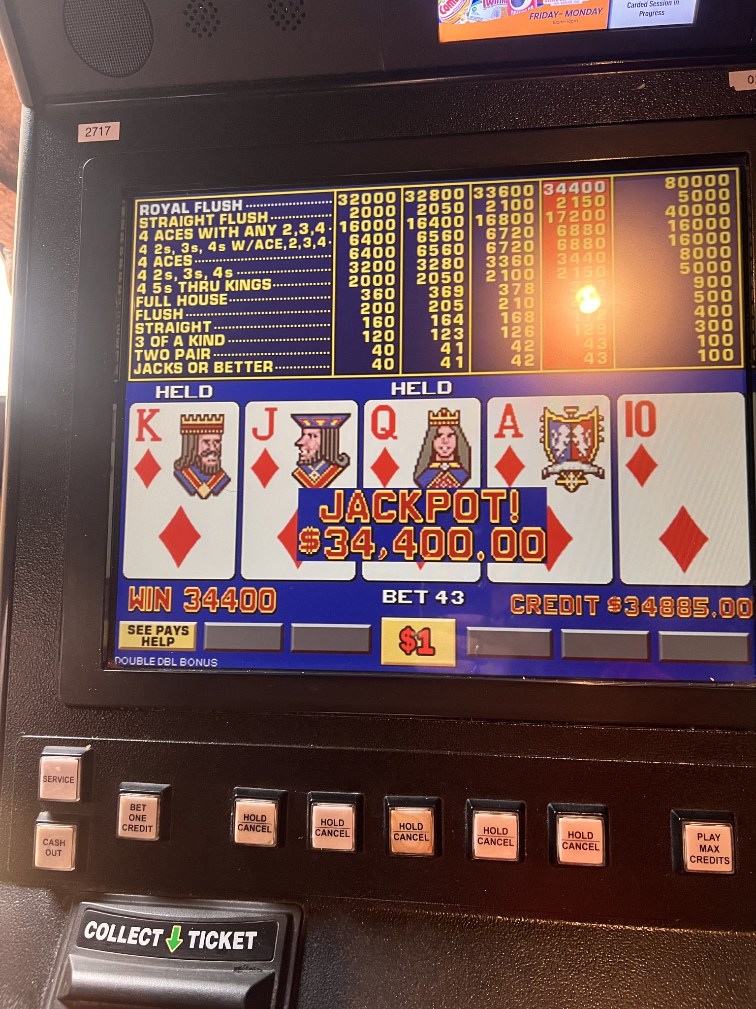 Carson Plains Casino Facebook ad: Someone sat down to play poker and walked…