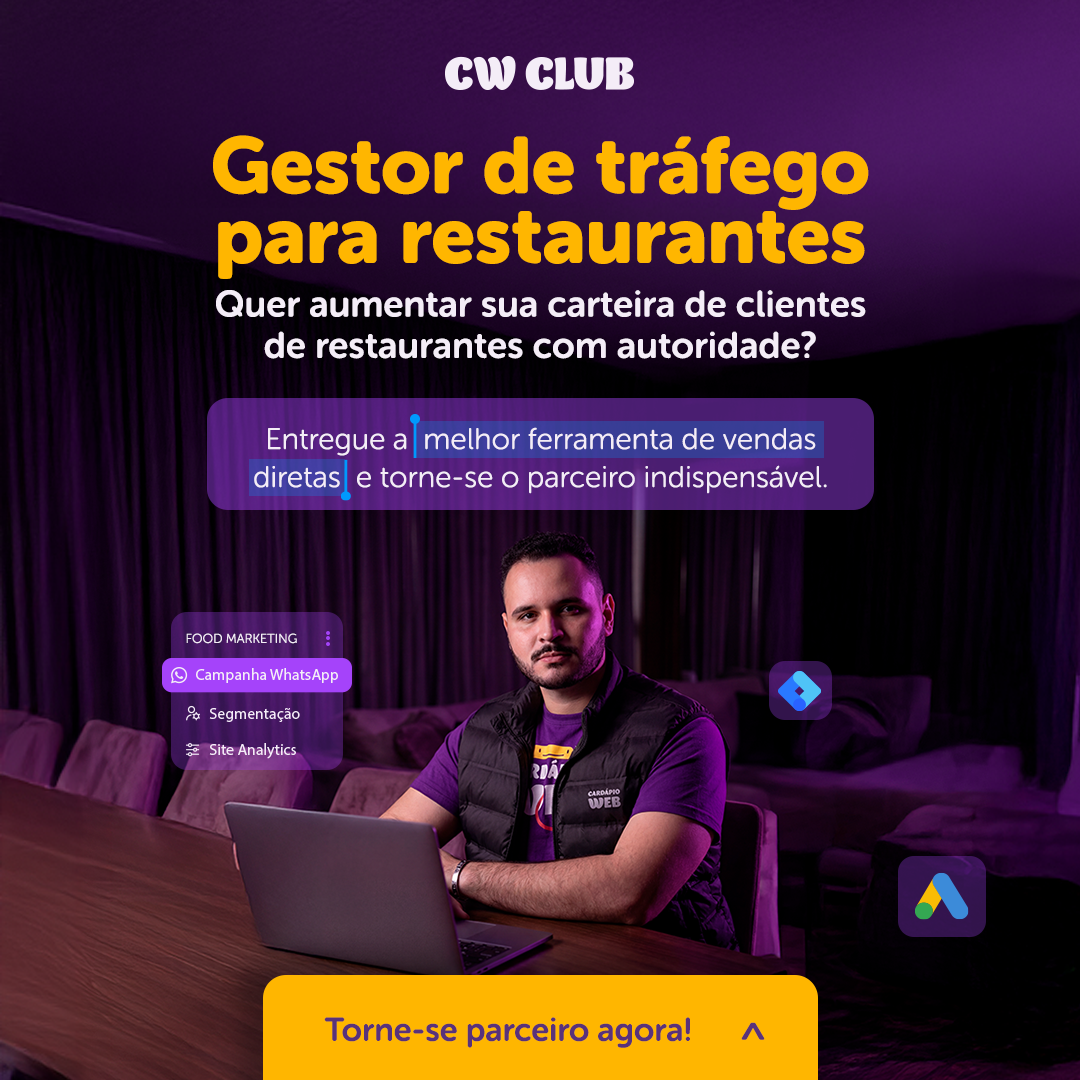 Cardápio Web Facebook ad