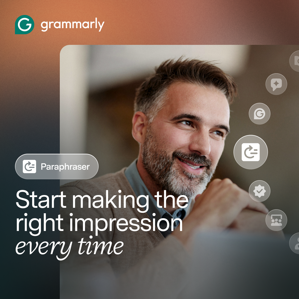 Grammarly Facebook ad