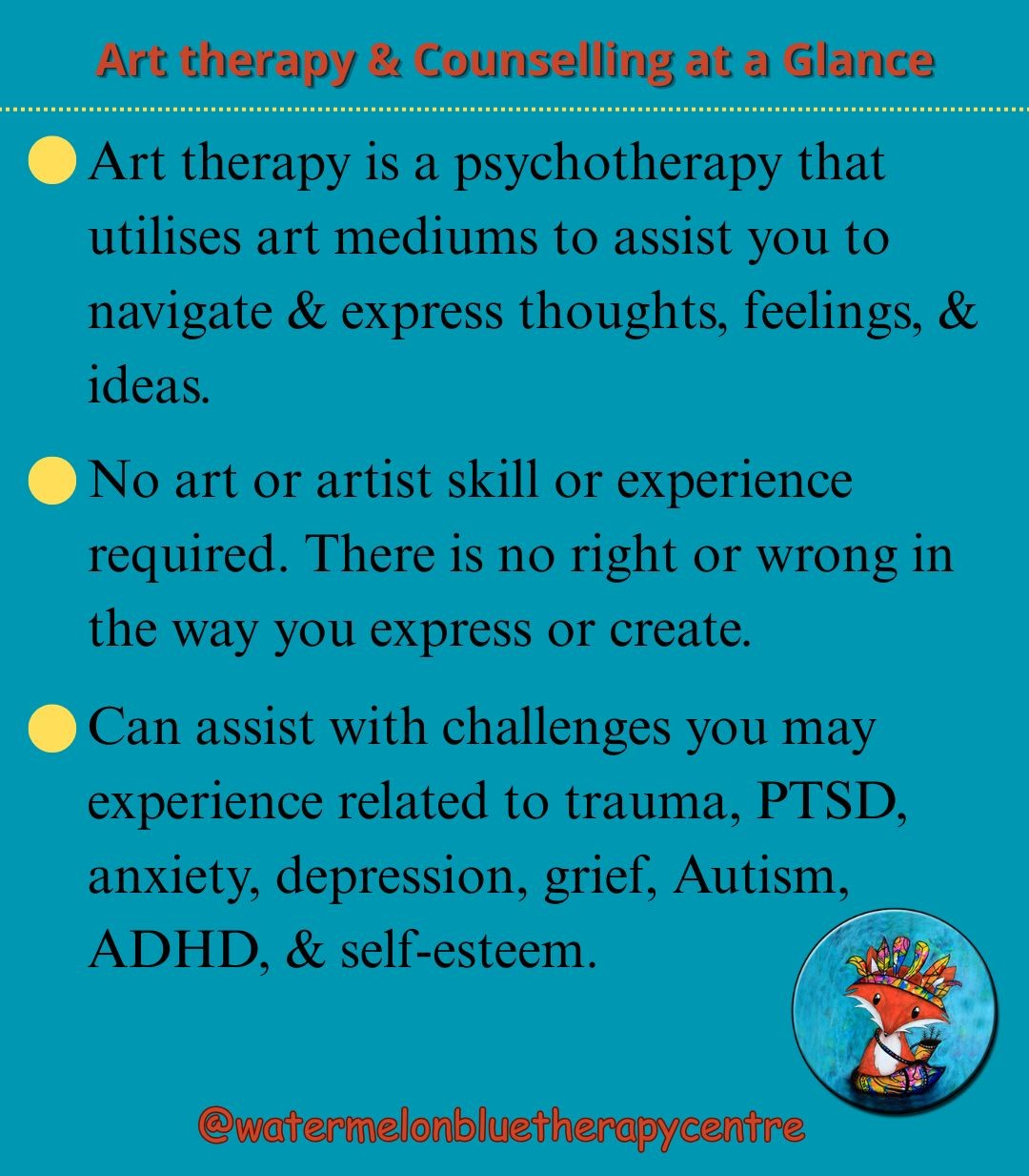 Watermelon Blue Therapy Centre Facebook ad