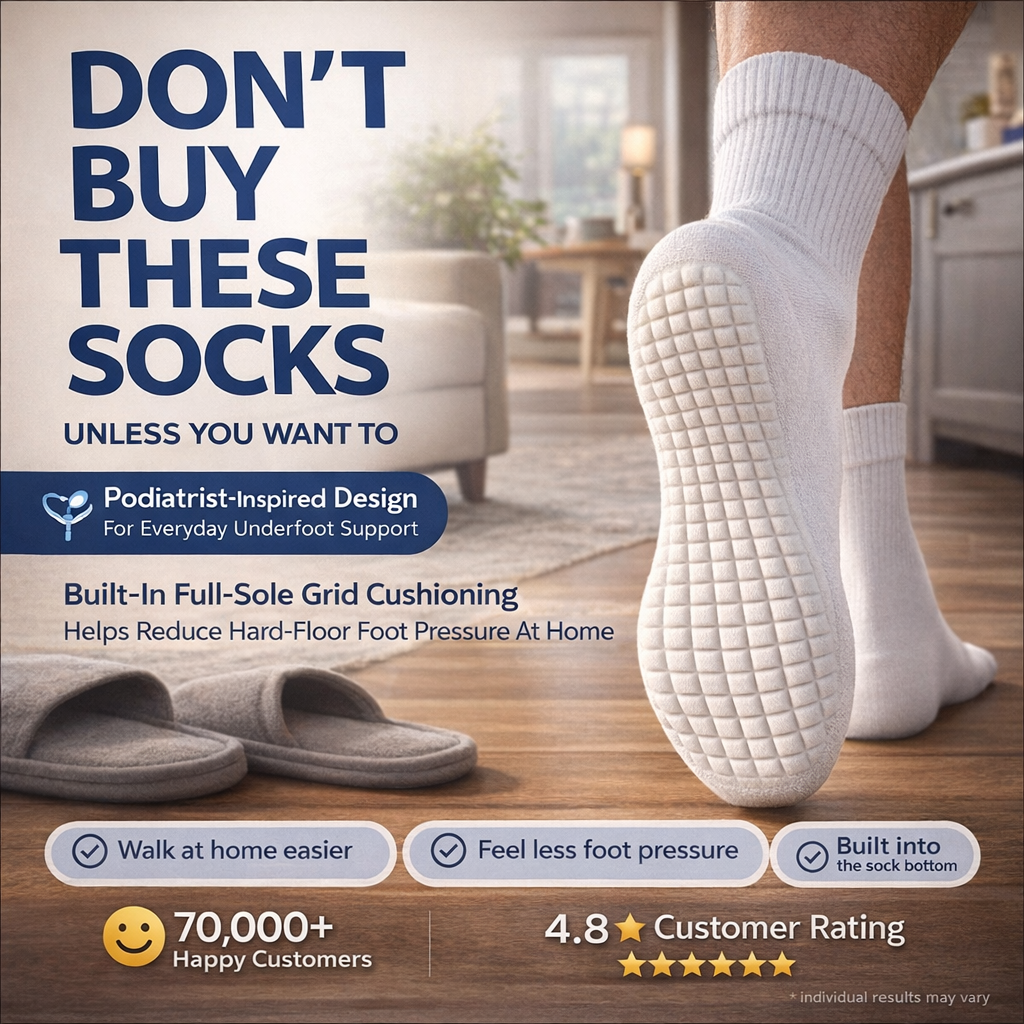 Kya Lively M.D. Facebook ad: Shock-absorbing-socks/special-deal