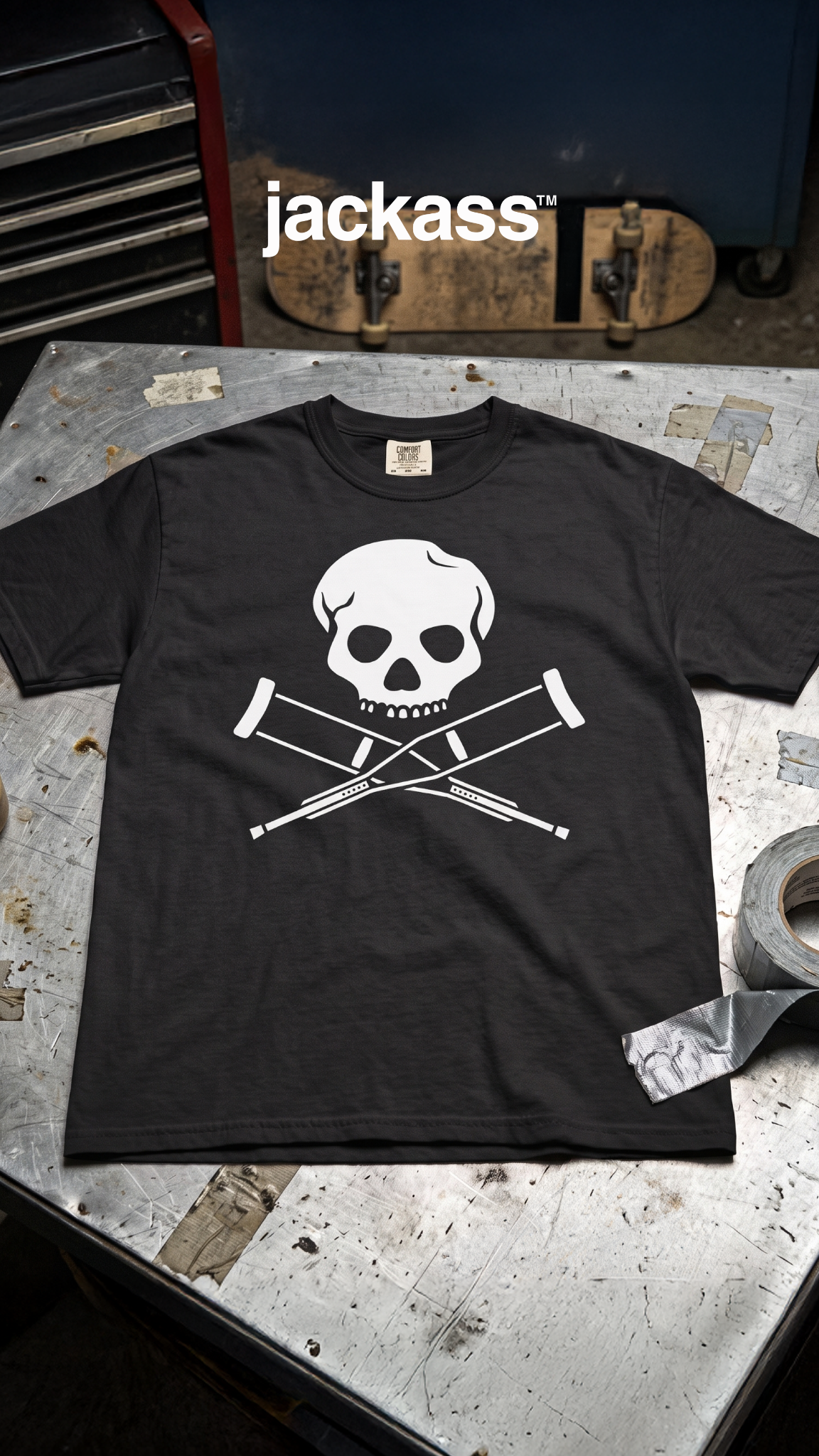 Jackass Facebook ad: Shop jackass Merchandise
