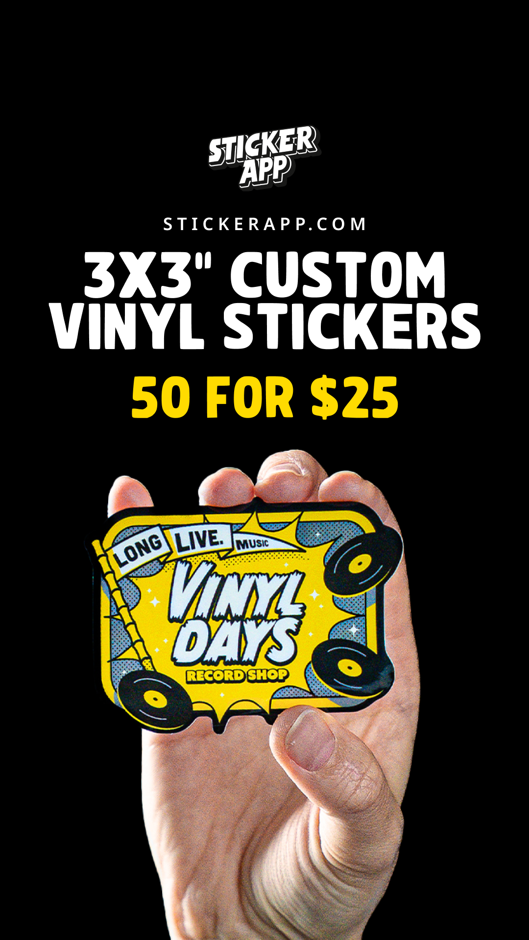 StickerApp Facebook ad