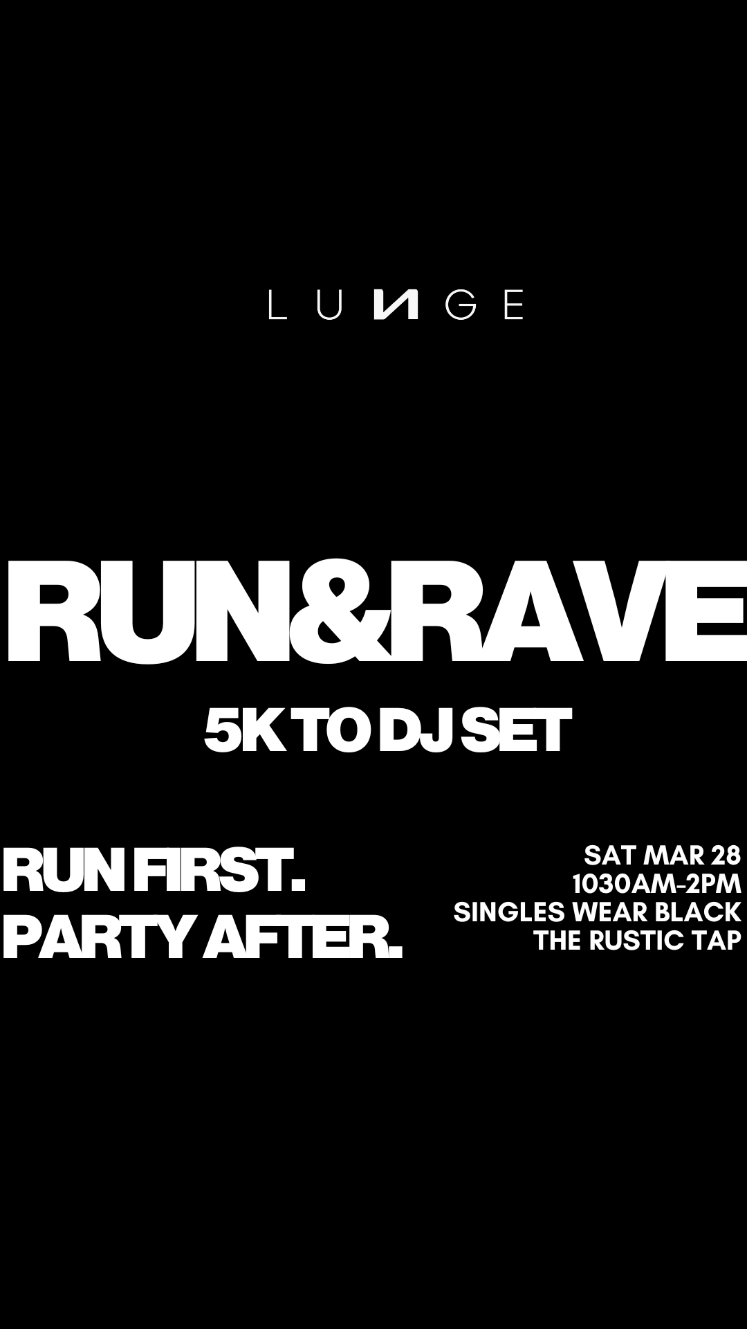 Lunge Run Club Facebook ad