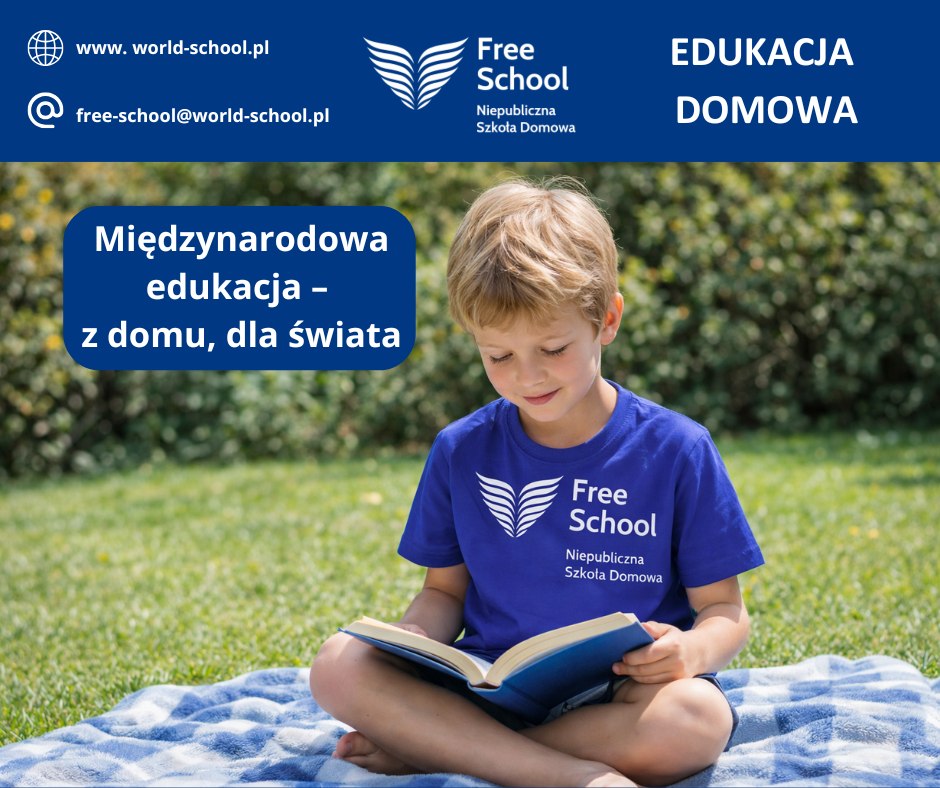 Free School Facebook ad: https://www.world-school.pl/edukacja-domowa-cambridge-world…