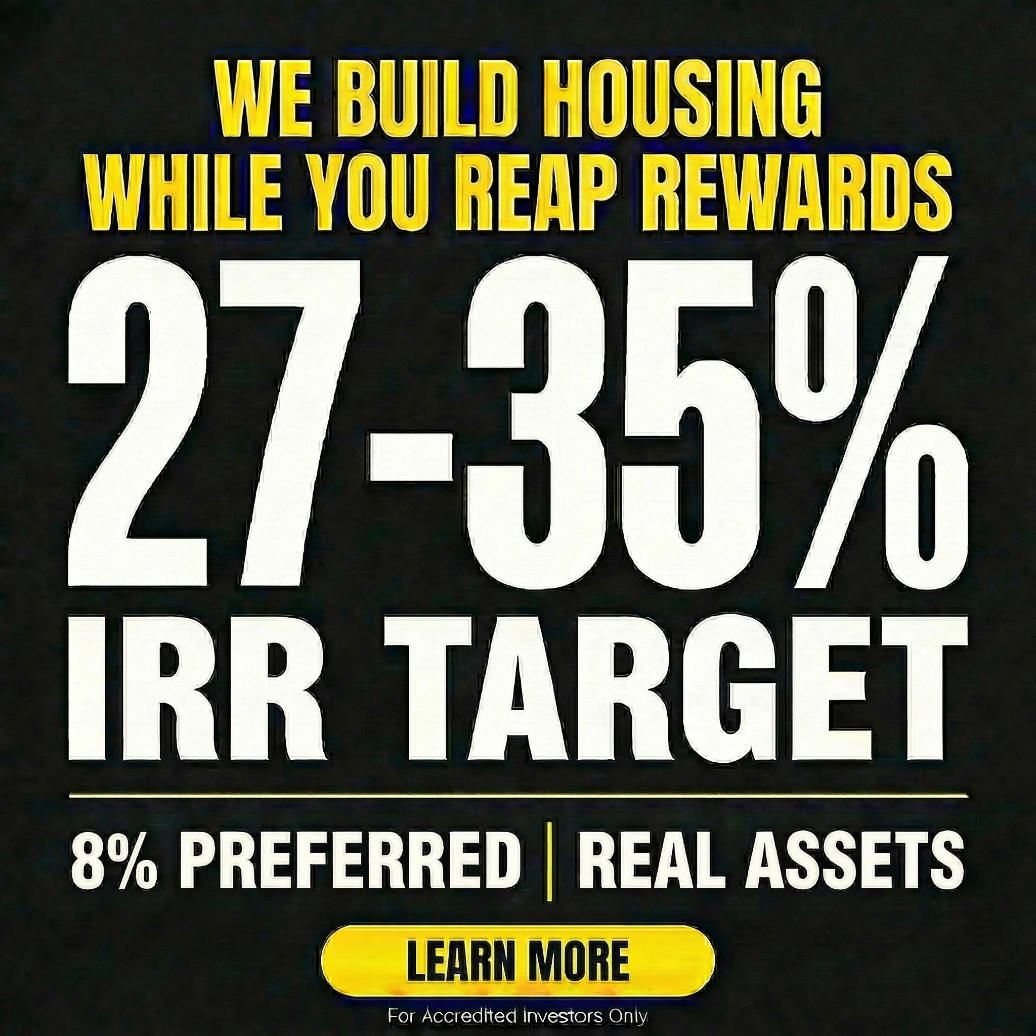 California ADU Fund Facebook ad: Earn 27-35% Targeted Returns In Real Estate