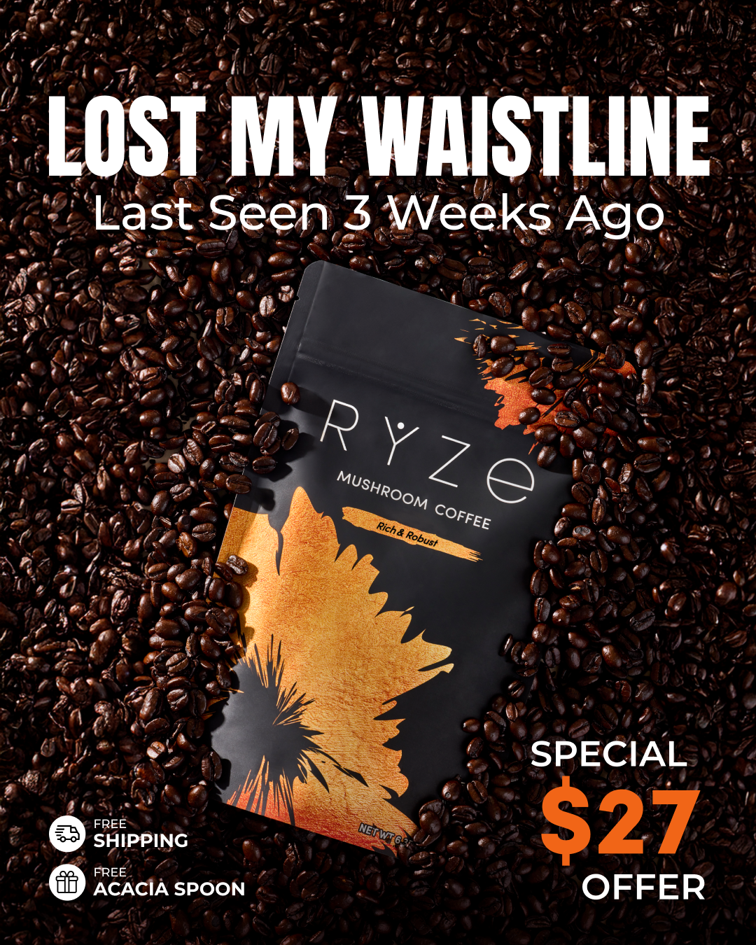 RYZE Superfoods Facebook ad
