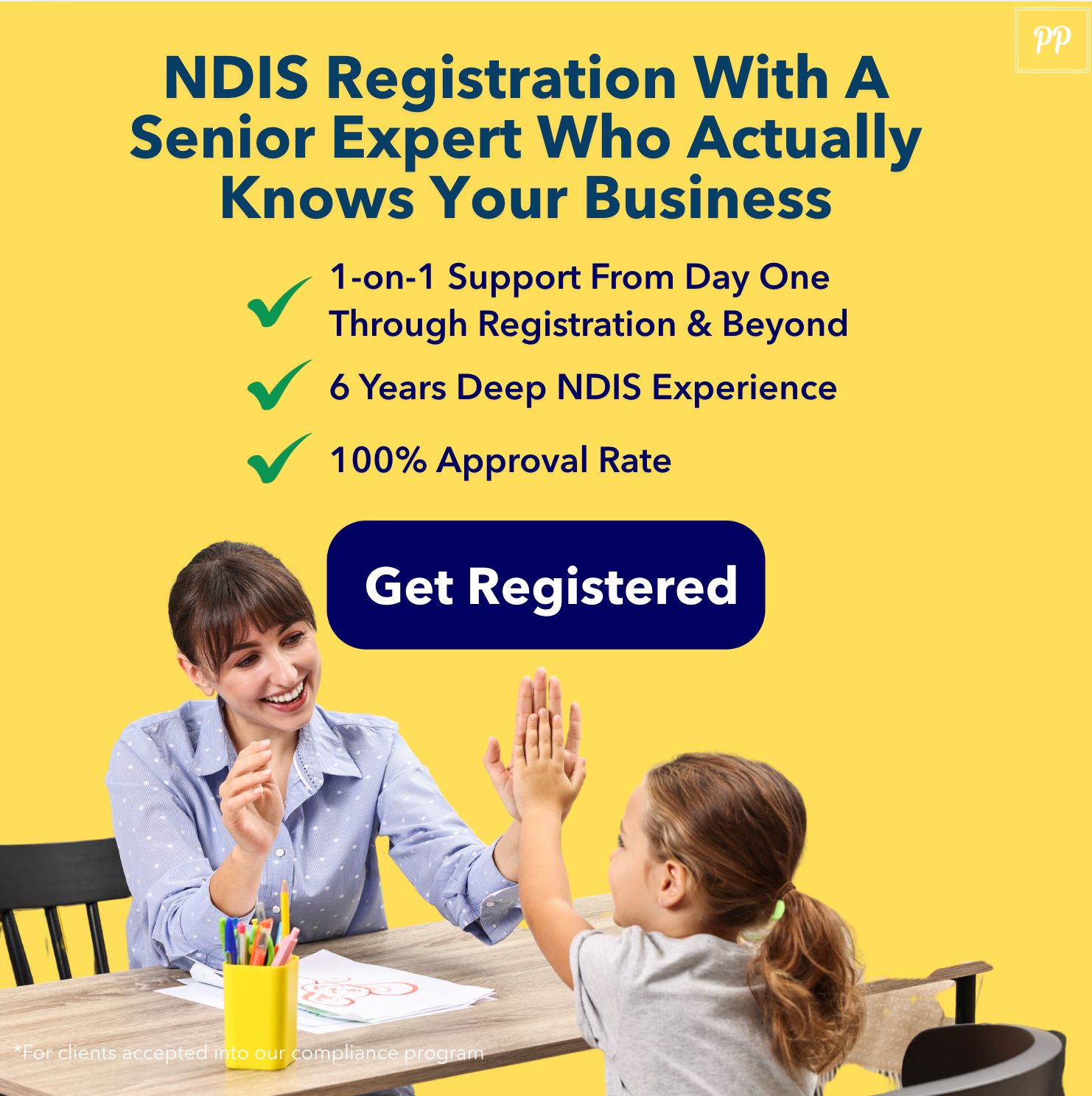 Provider Partners Consulting Facebook ad: NDIS Registration With A Real Expert