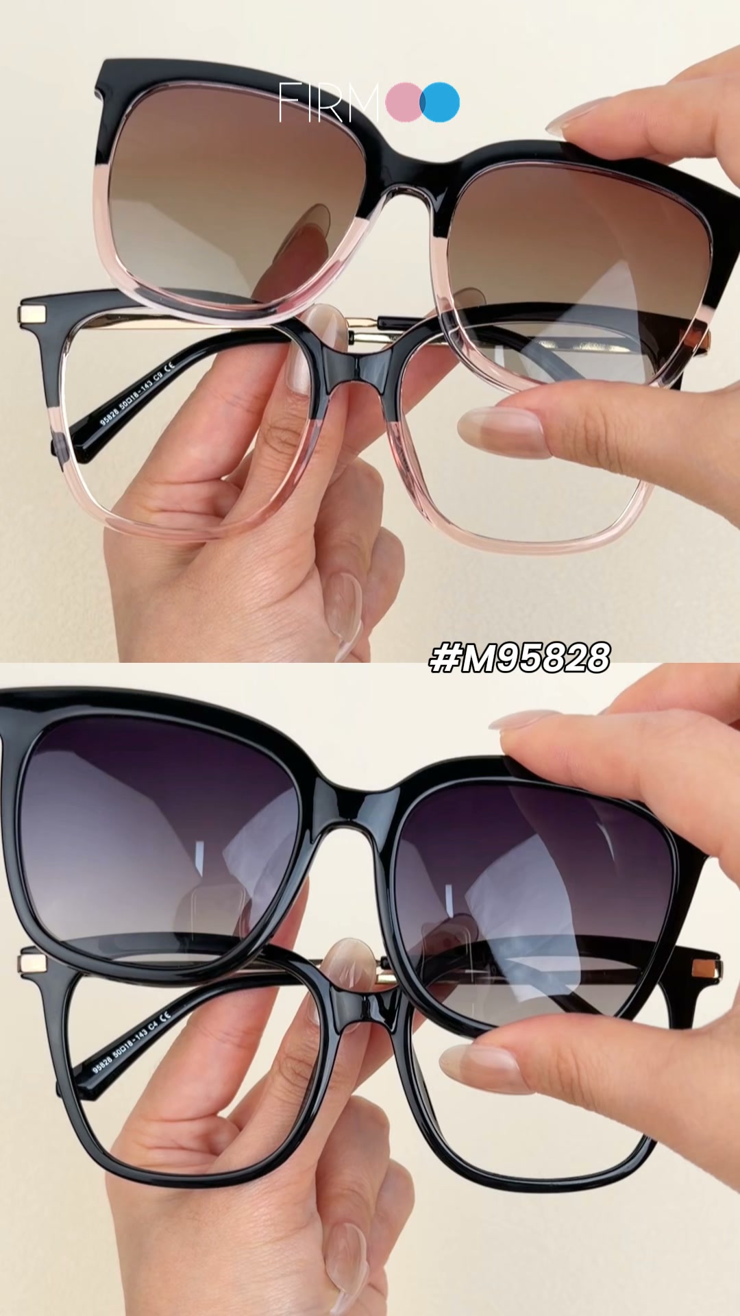 Firmoo UK Facebook ad: Magnetic Clip On Sunglasses From £27.00