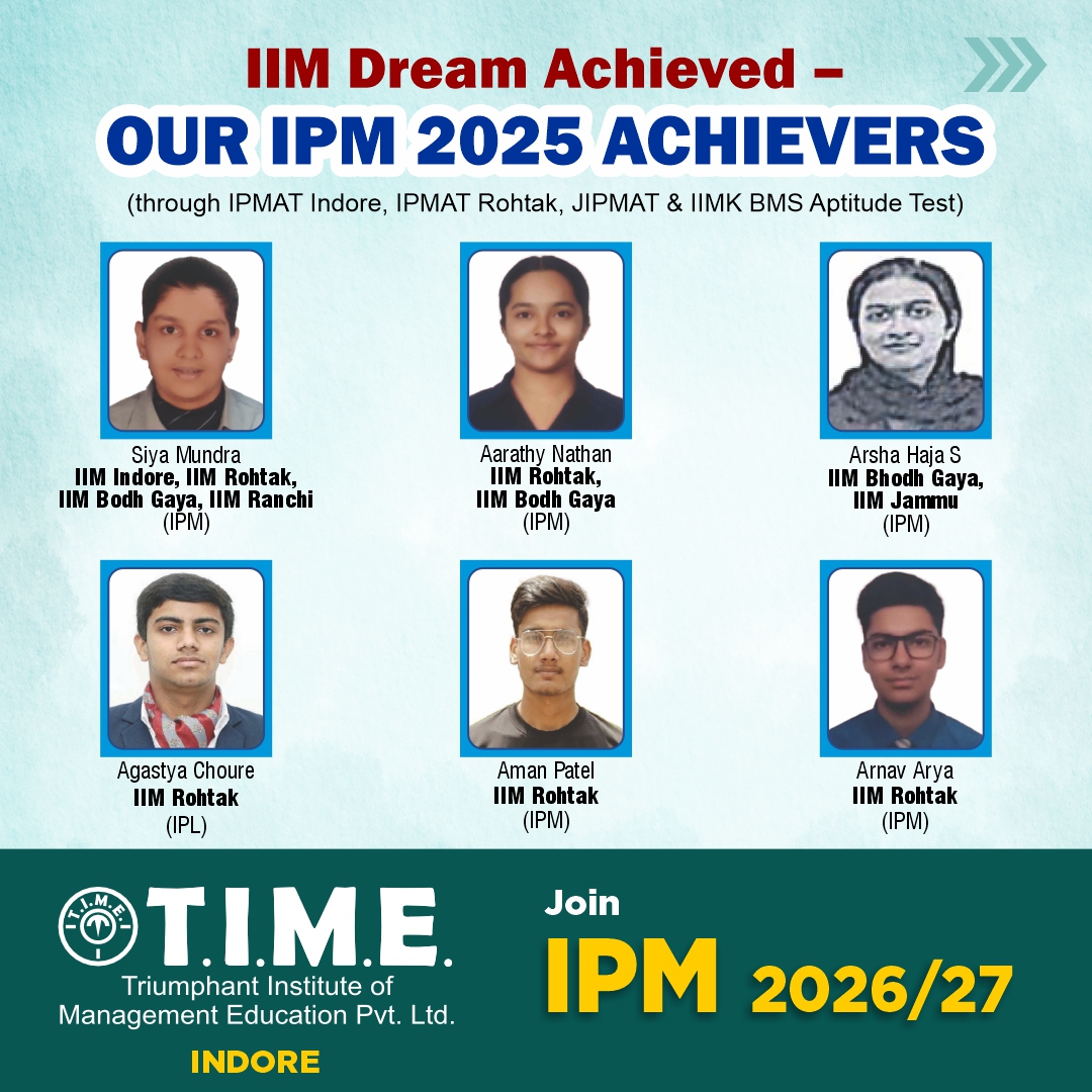 TIME Indore centre Facebook ad: What if you could start your IIM journey…
