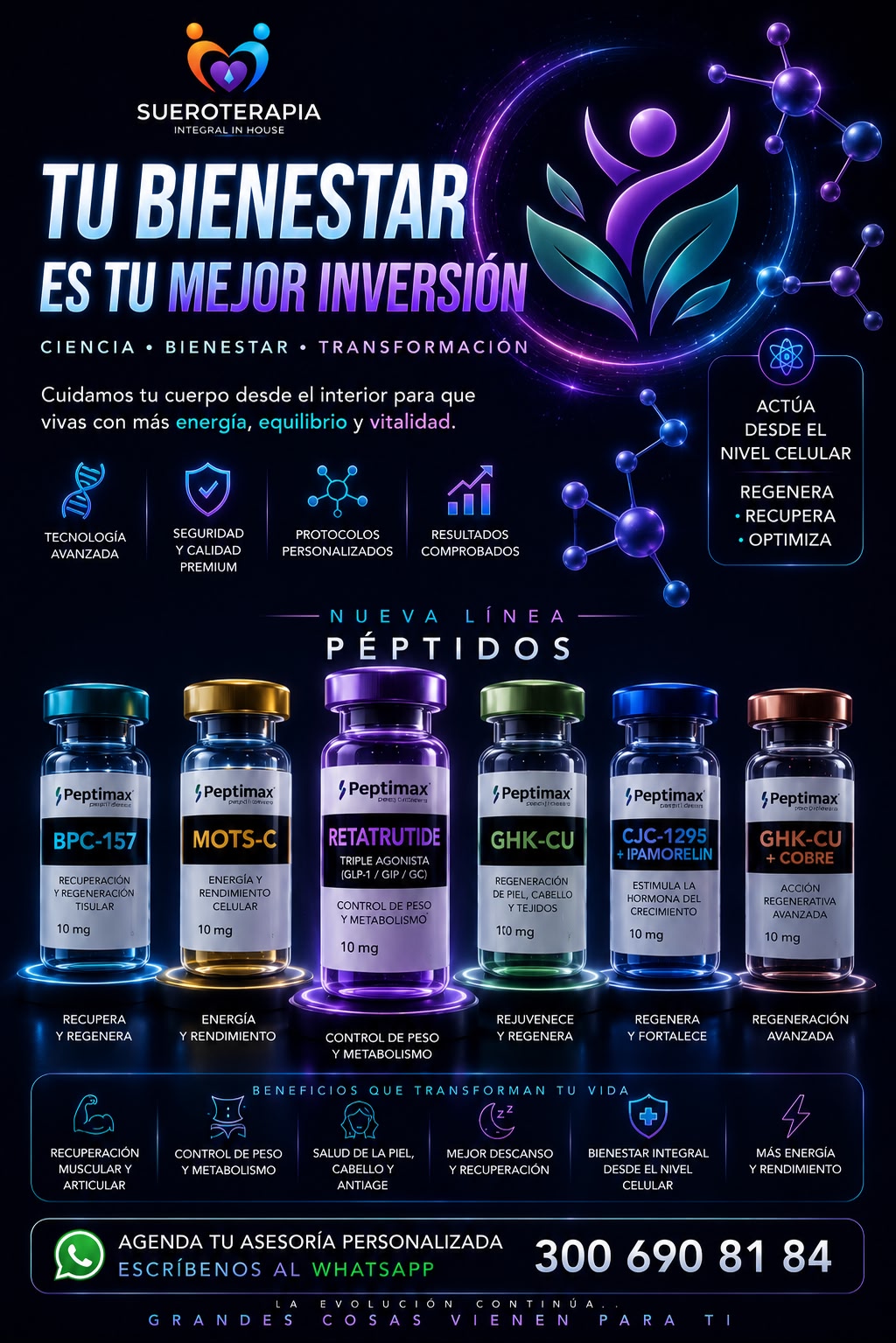 Sueroterapia Integral In House Facebook ad: Chatea con nosotros