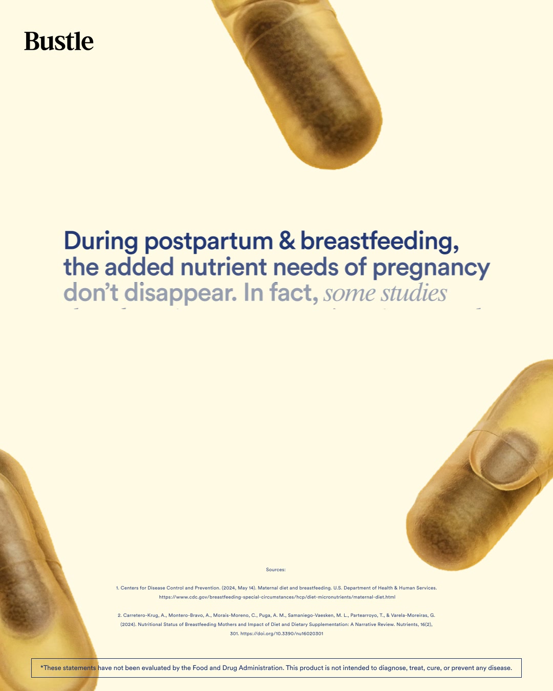 Ritual Facebook ad: 25% Off Postpartum Support