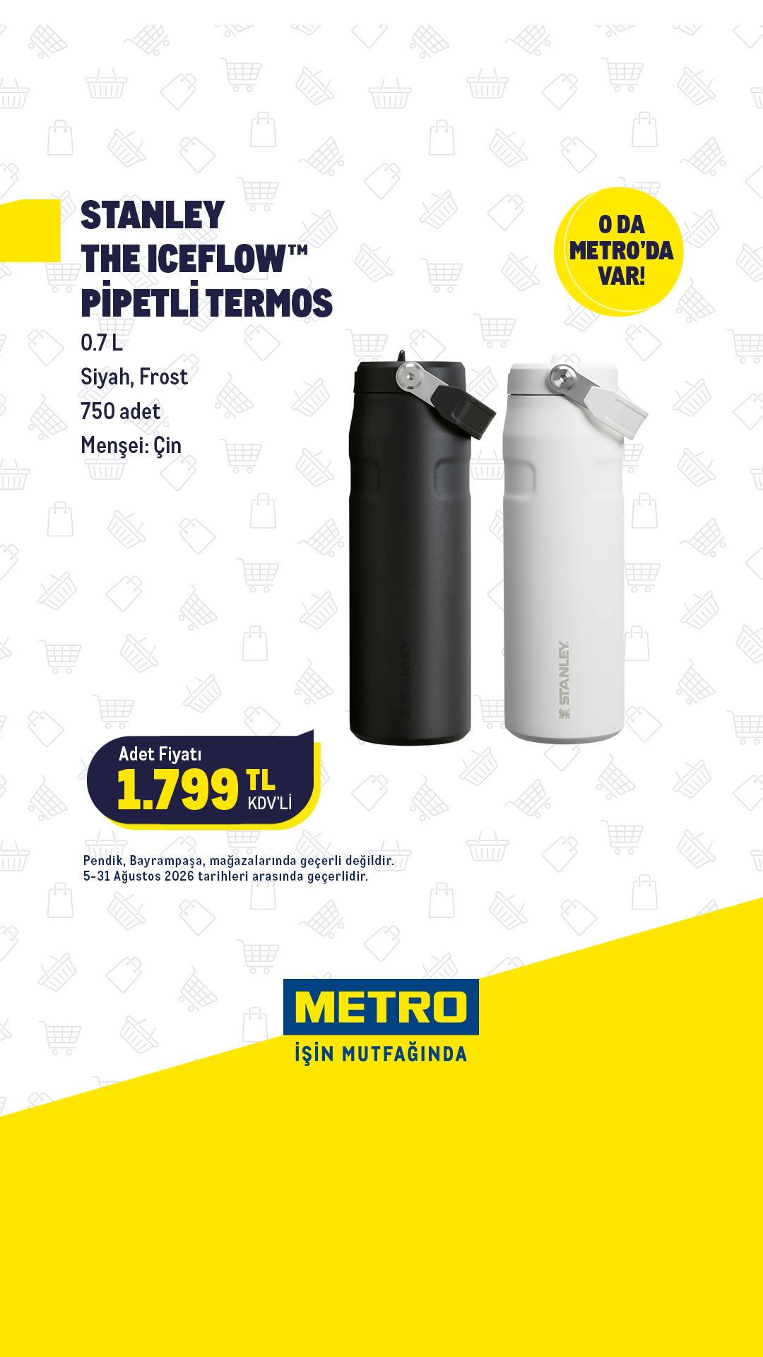 Metro Türkiye Facebook ad: Ağustos alışverişinin favorileri Metro'da!