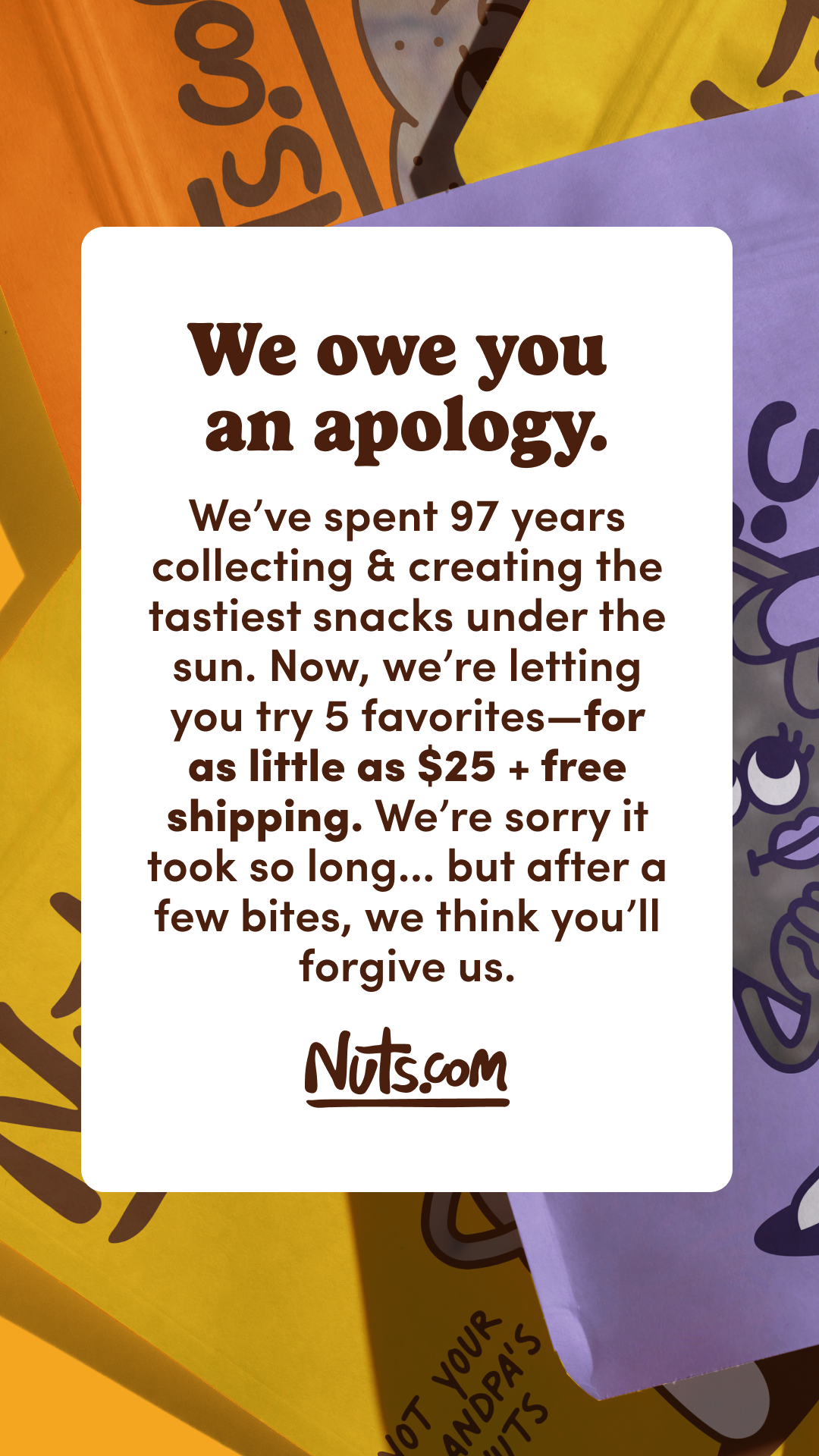 Nuts.com Facebook ad