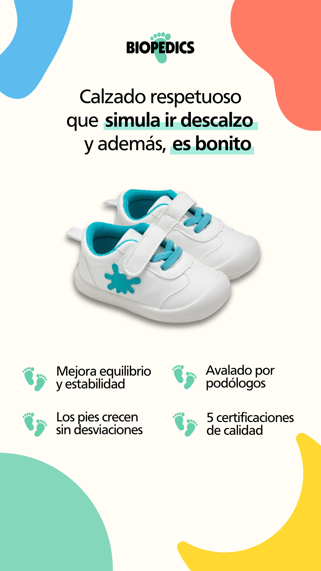 Biopedics Facebook ad: Tallas 19 - 28