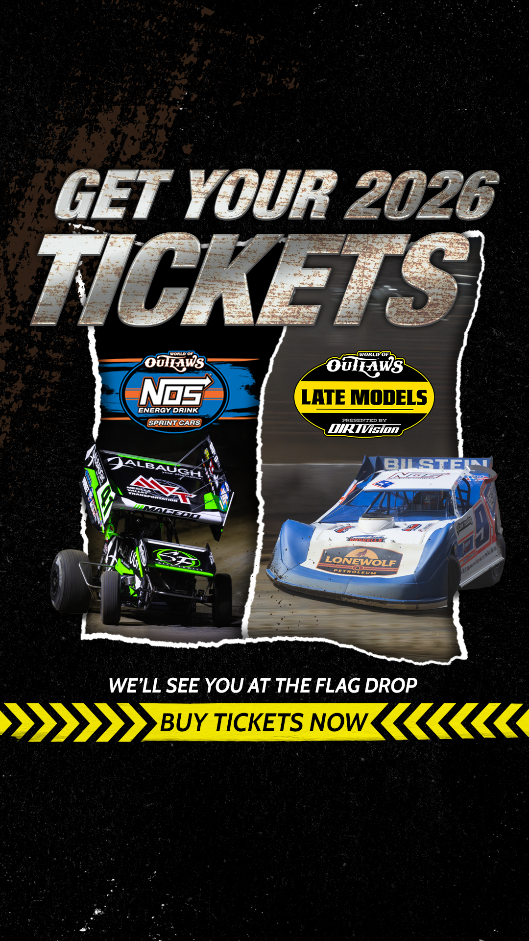 World of Outlaws Late Model Series Facebook ad from Aug 2, 2026