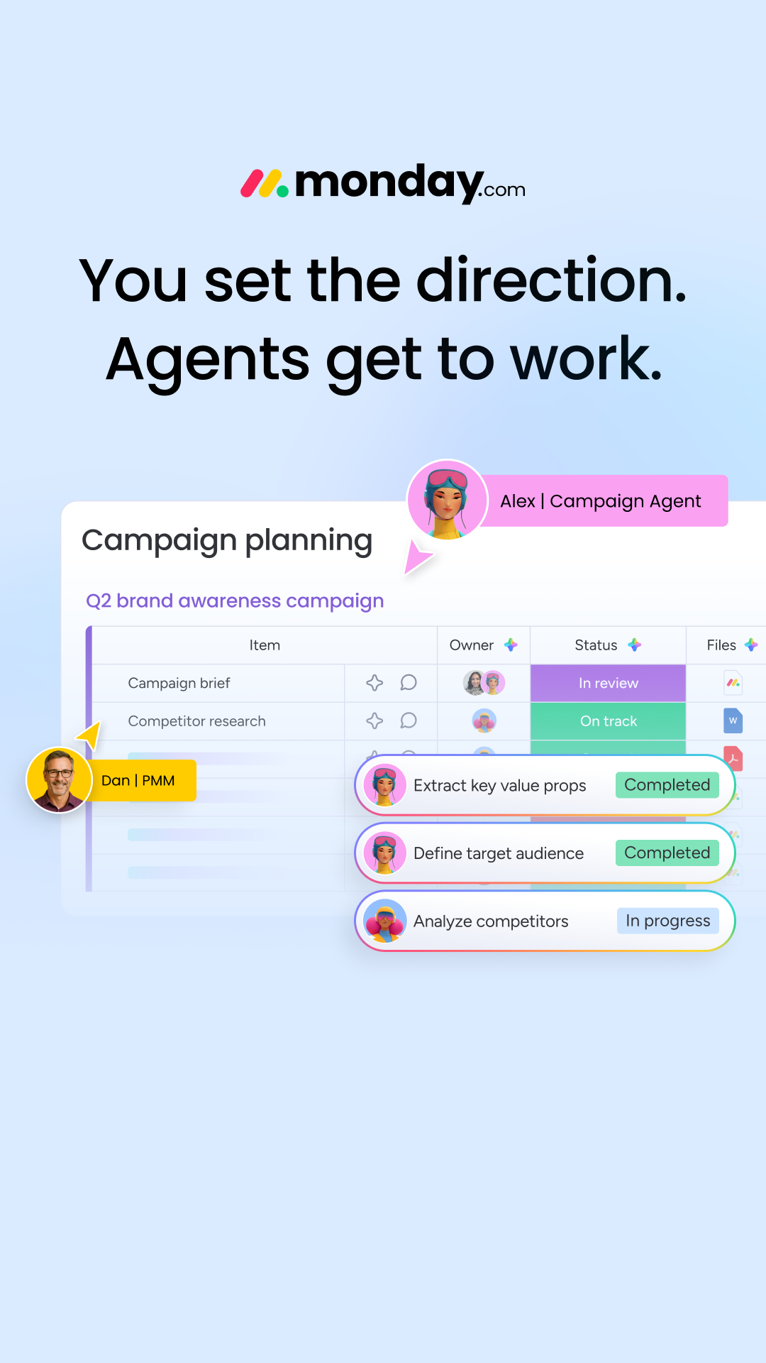 monday.com Facebook ad