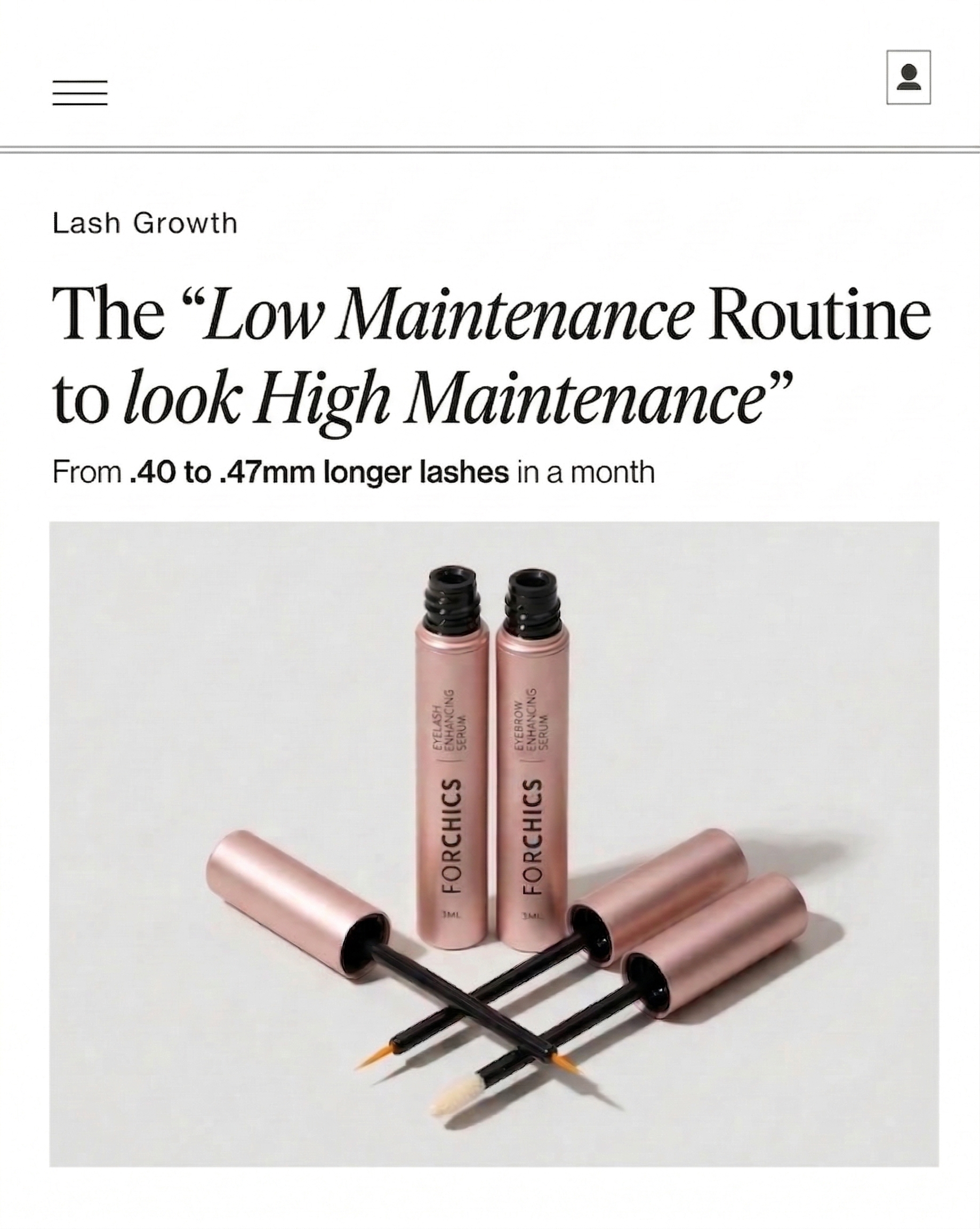 ForChics Beauty Facebook ad