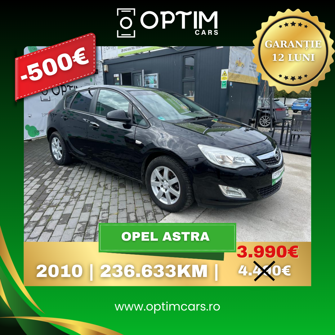Optim Cars Satu Mare Facebook ad: Reducere de preț la Opel Astra!