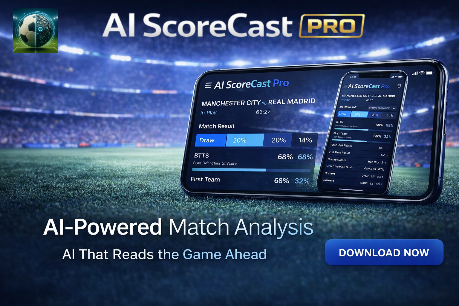 AI Scorecast Facebook ad