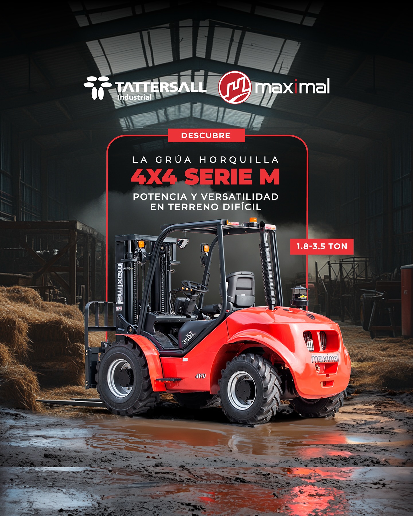 Tattersall Industrial Facebook ad: Grúas Todoterreno MAXIMAL: Potencia y Versatilidad Sin…