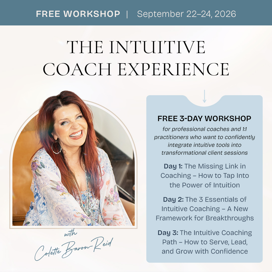 Colette Baron-Reid Facebook ad: Awaken the Intuitive Coach Within YOU!