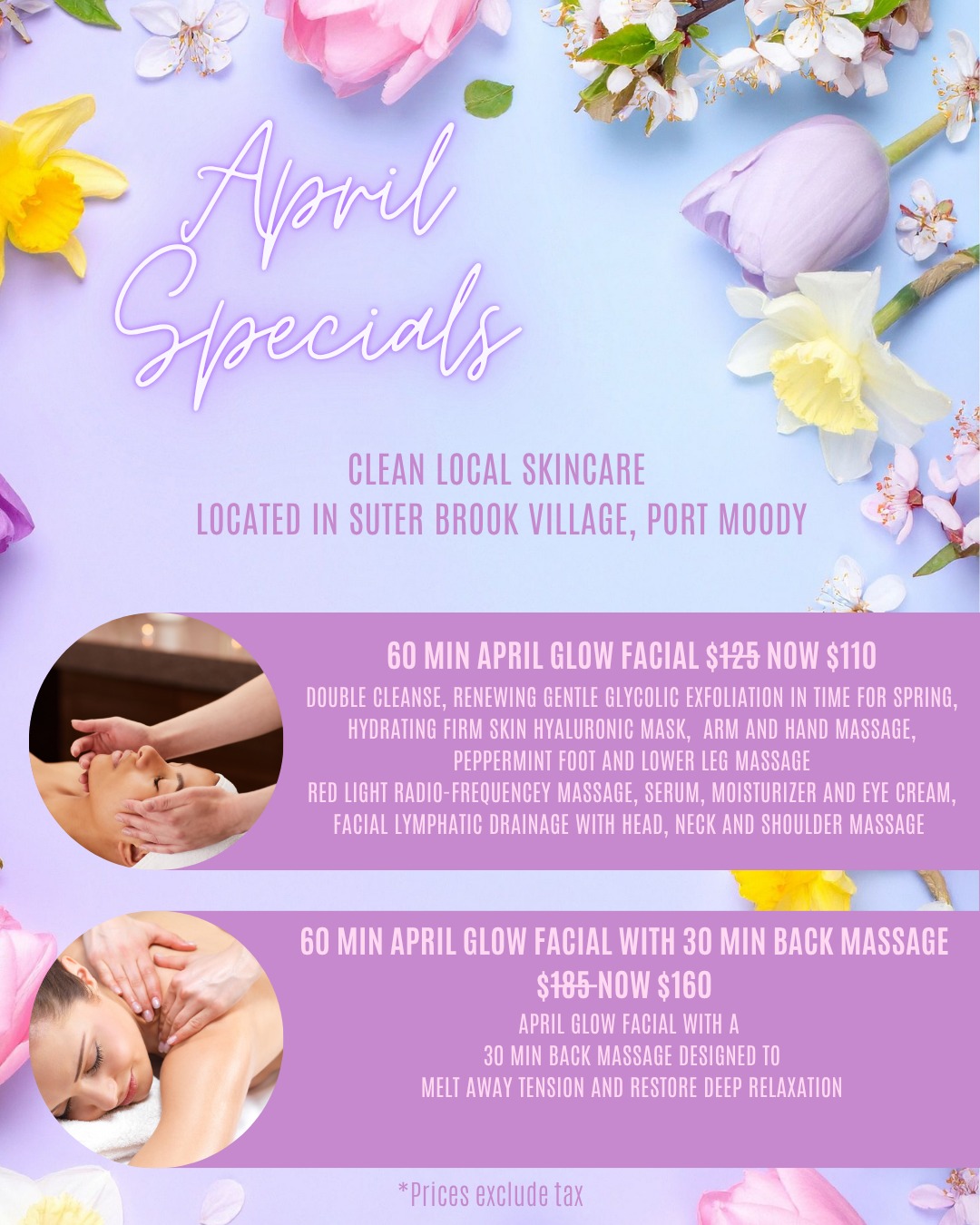 Reconnect Spa Facebook ad: Refresh your skin and relax this spring with…