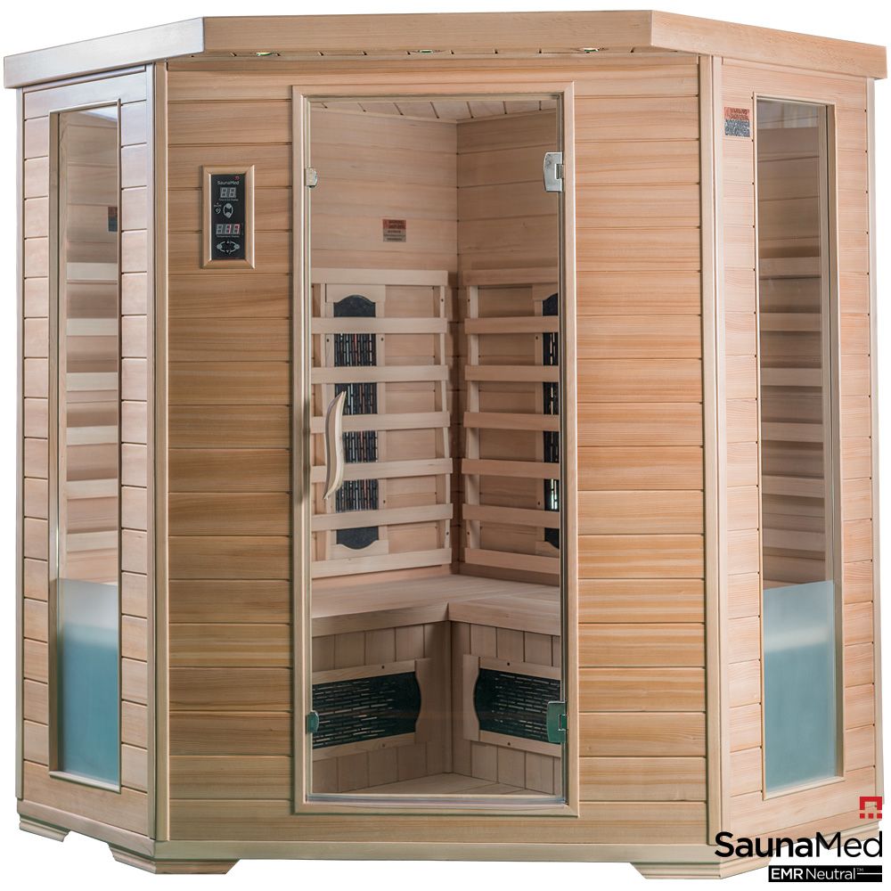 Aqualine Wellness Facebook ad: Experience luxury wellness at home with SaunaMed infrared…