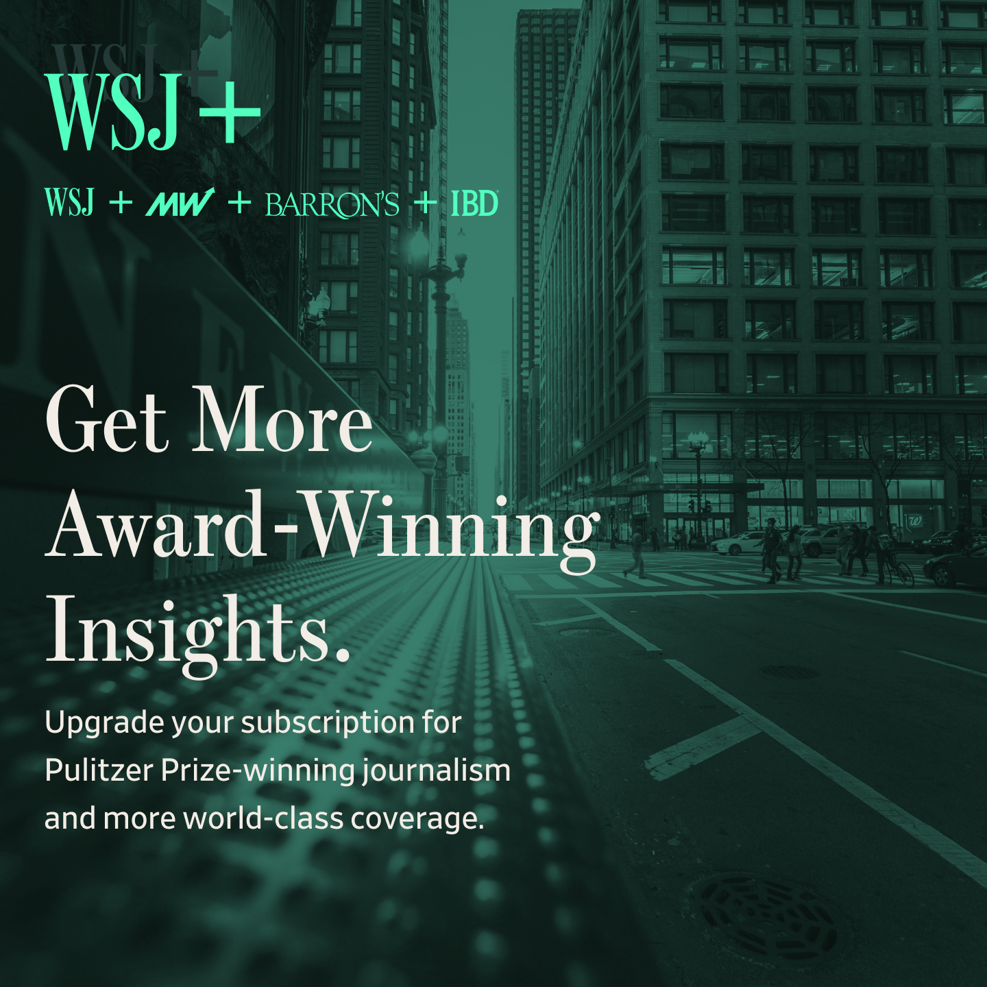 The Wall Street Journal Facebook ad