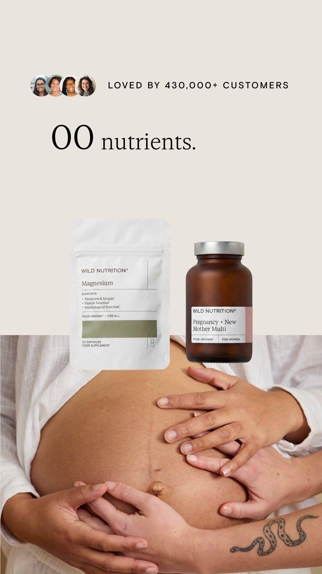 Wild Nutrition Facebook ad: For the Roots of New Life