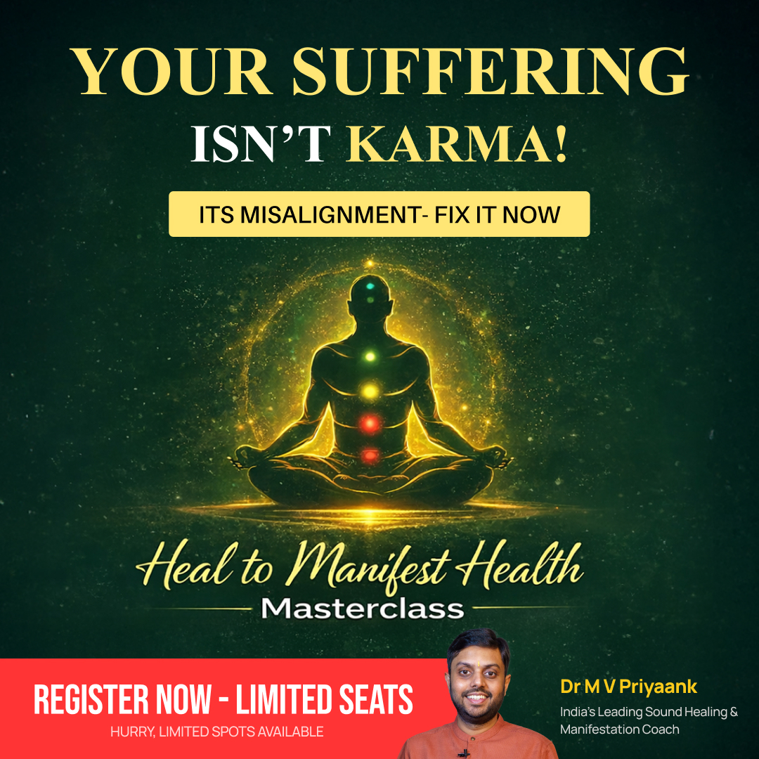 Consciousness Shastra Facebook ad: Heal to Manifest Health Through Ancient Sound Practices