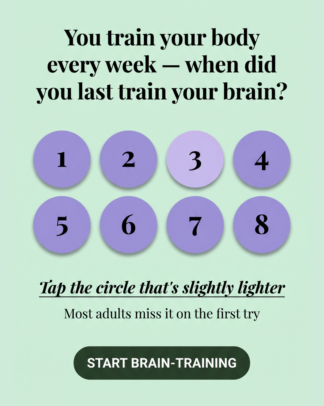 Impulse: Brain Training & Self-Discovery Facebook ad