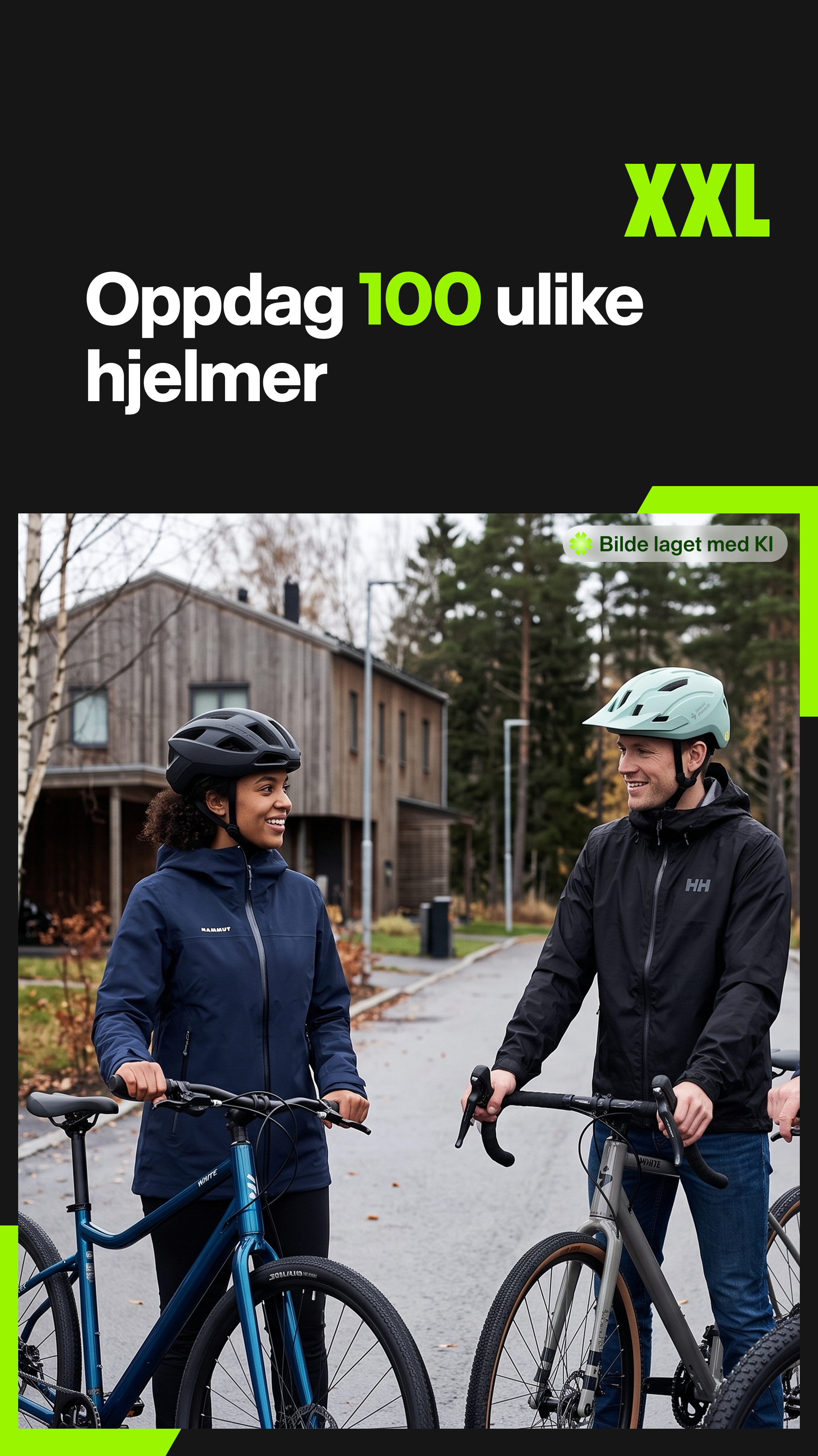 XXL Sport & Villmark Facebook ad: Mange modeller, finn den som passer deg