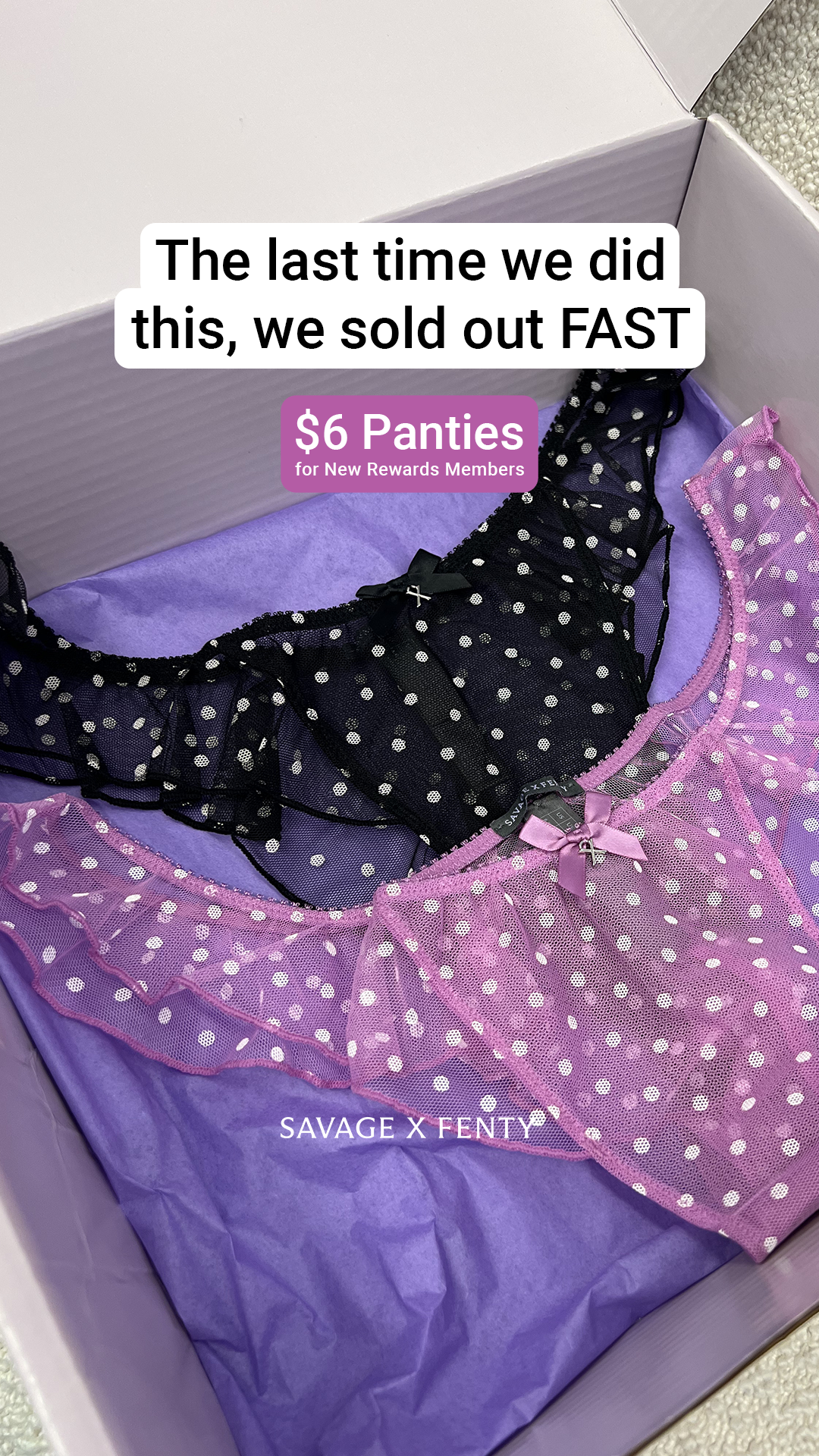 Savage X Fenty Facebook ad