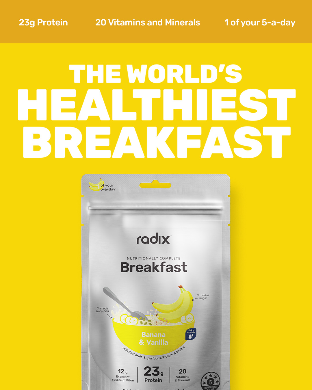 Radix Nutrition Facebook ad: Discover The World's Healthiest Breakfast