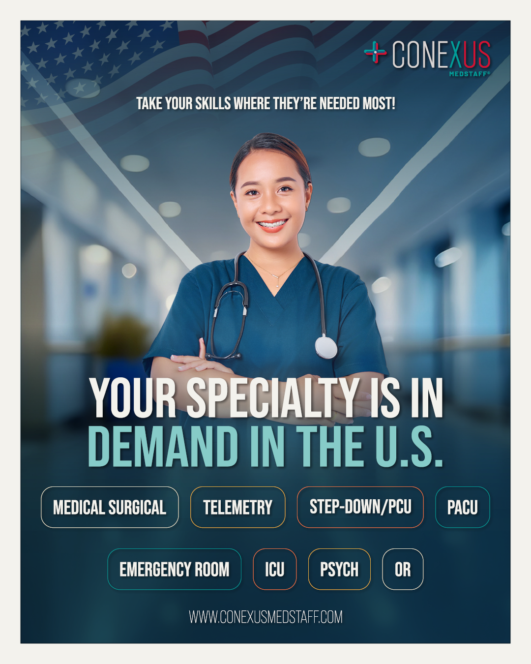 Conexus MedStaff LLC Facebook ad